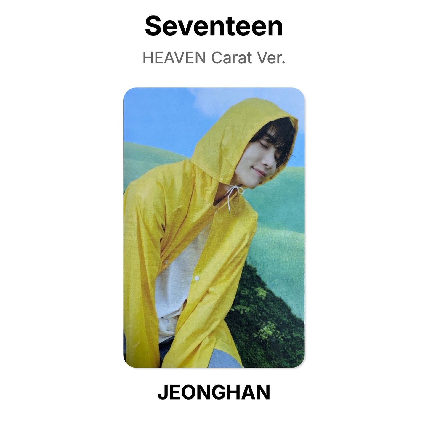 Seventeen SEVENTEENTH HEAVEN Carat Ver. Official Photocard