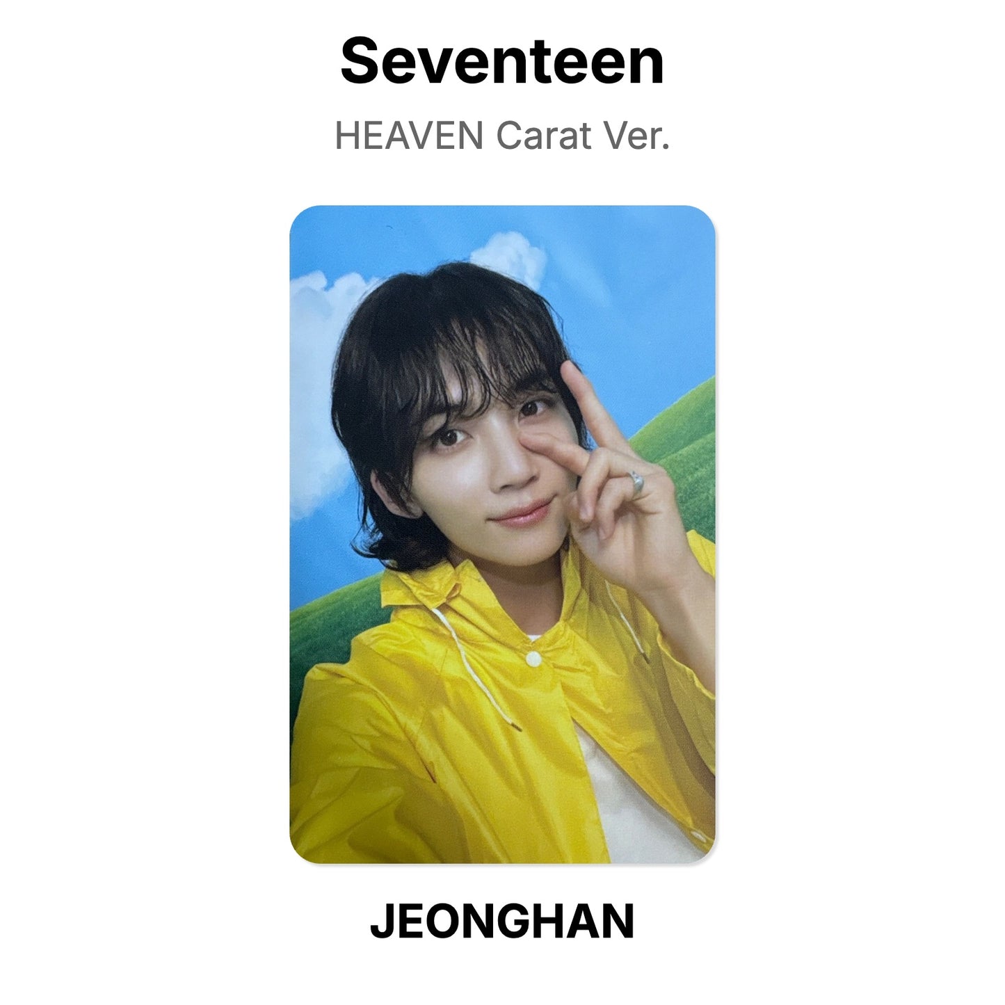 Seventeen SEVENTEENTH HEAVEN Carat Ver. Official Photocard