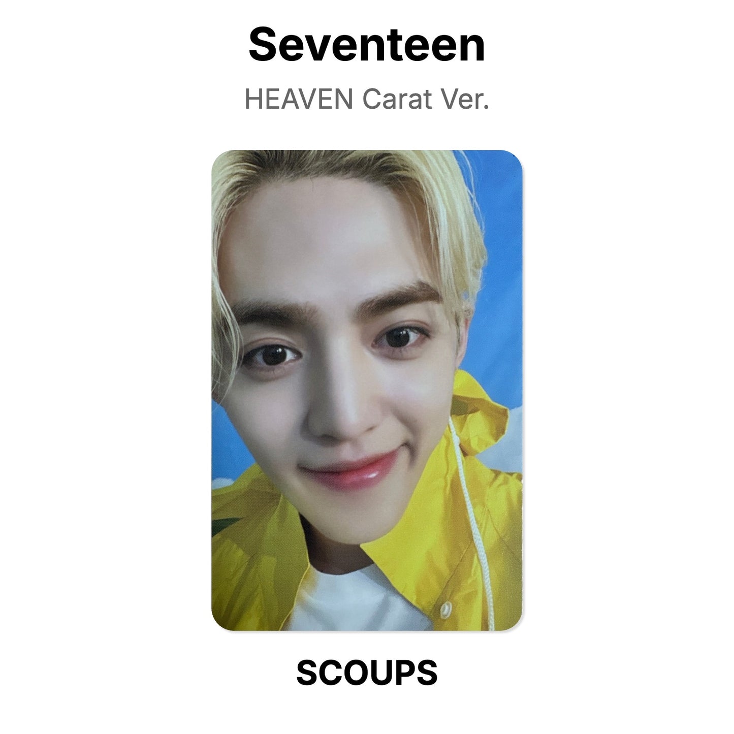 Seventeen SEVENTEENTH HEAVEN Carat Ver. Offizielle Photocard