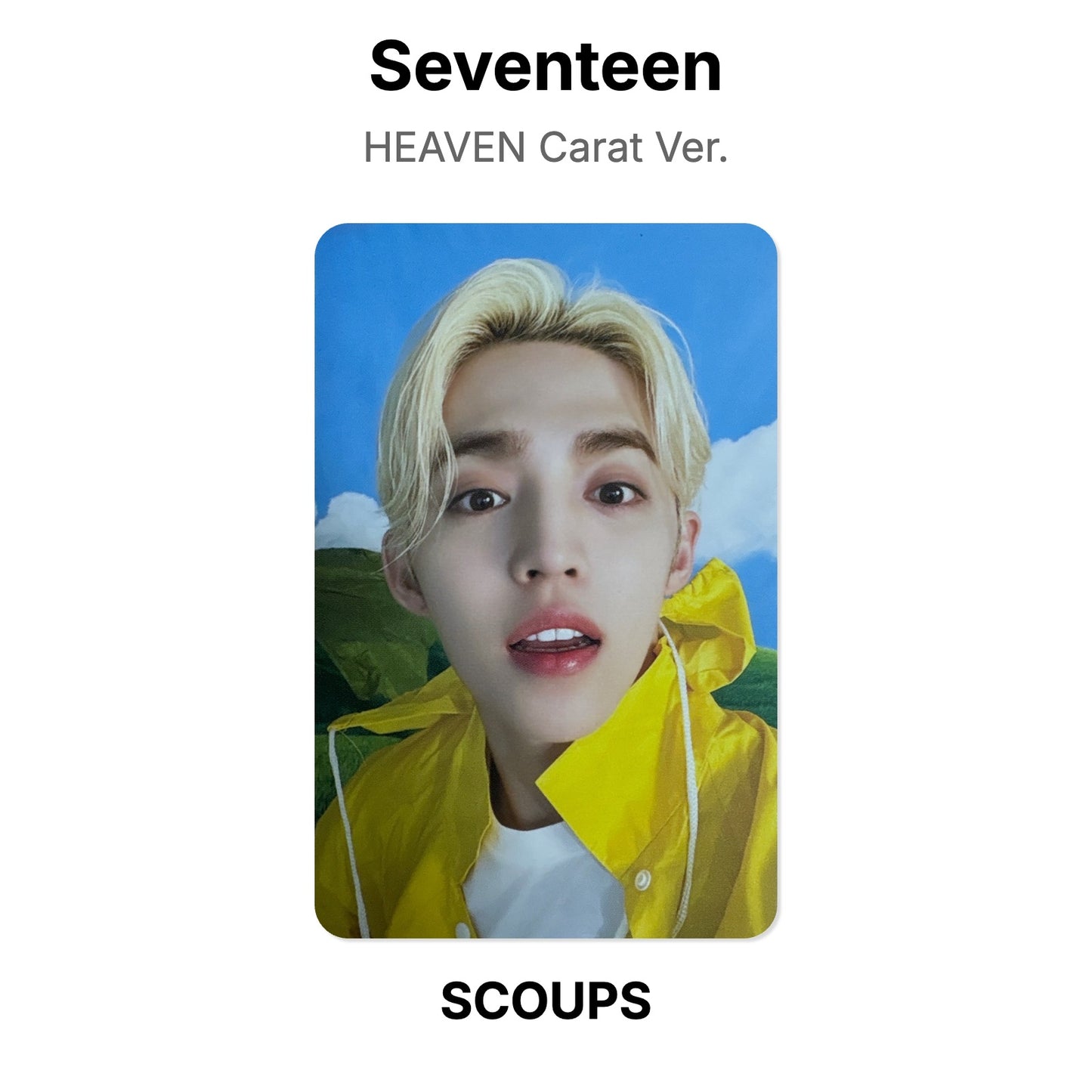 Seventeen SEVENTEENTH HEAVEN Carat Ver. Offizielle Photocard