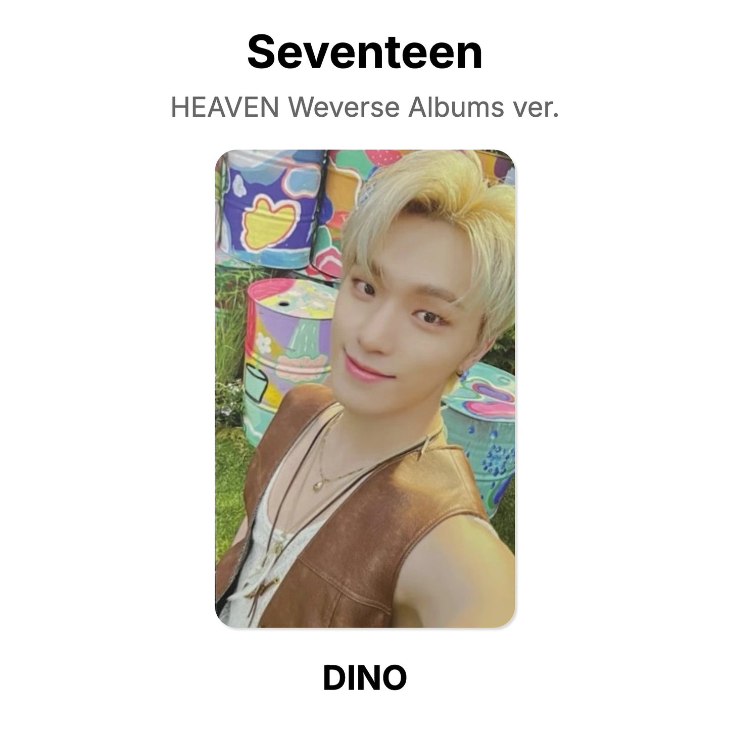 Seventeen HEAVEN Weverse Albums ver. photocard officielle