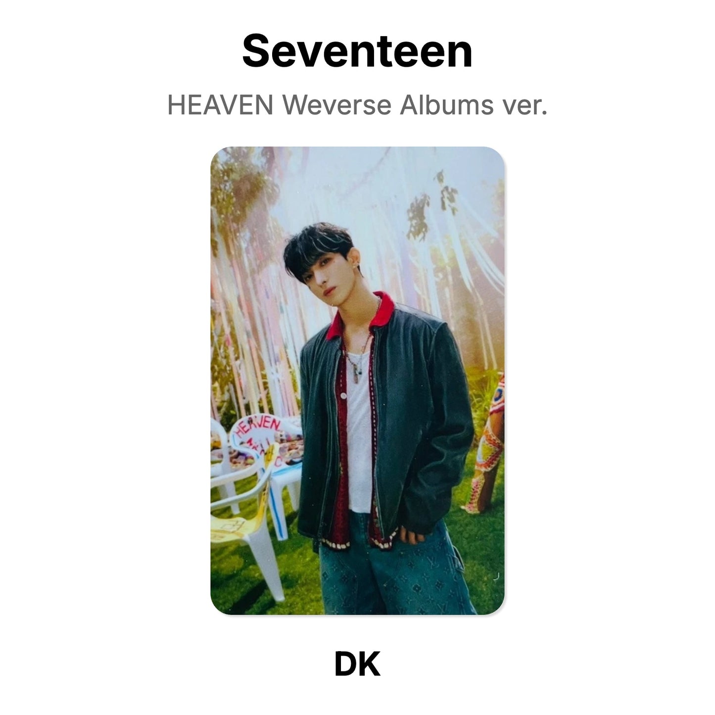 Seventeen HEAVEN Weverse Albums ver. photocard officielle