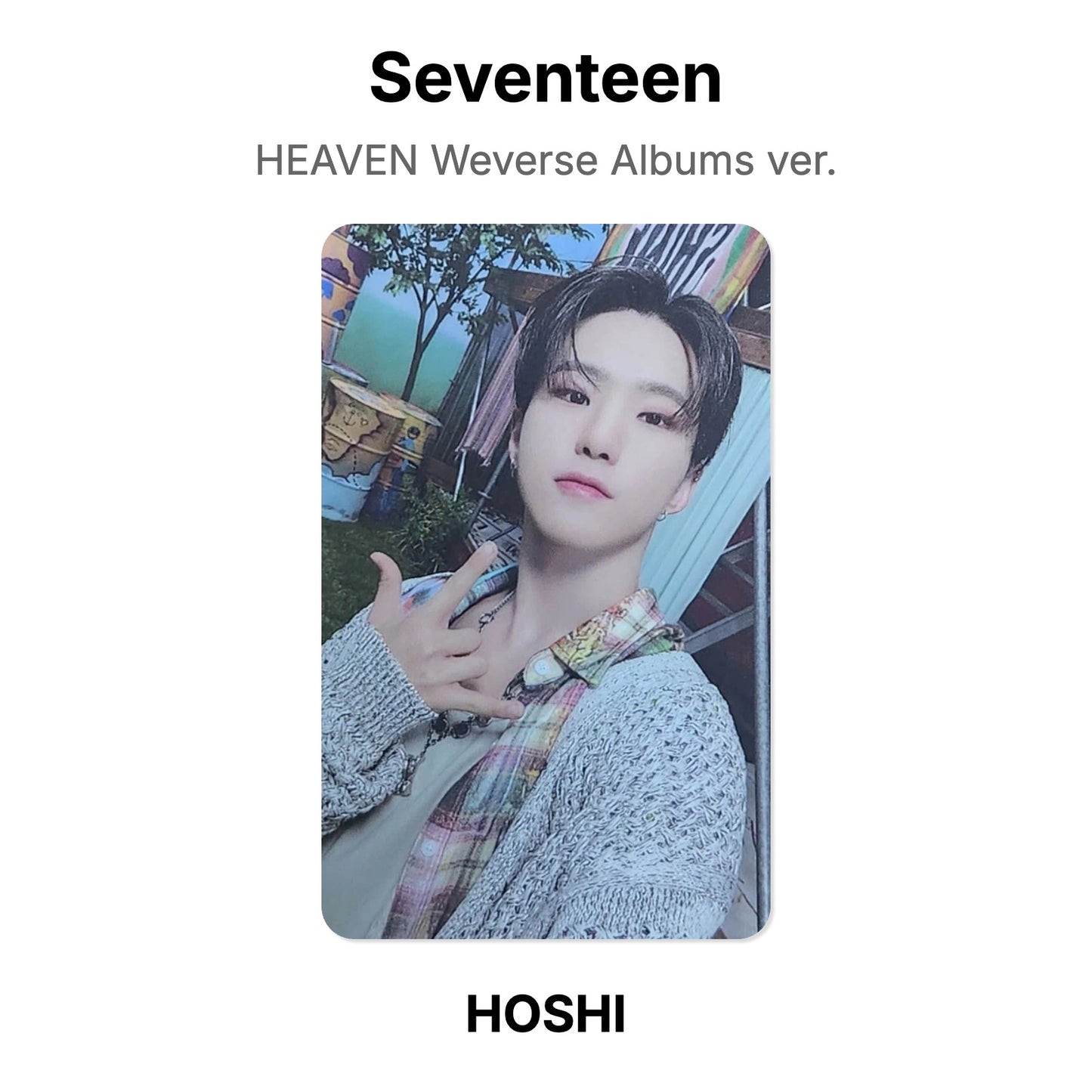 Seventeen HEAVEN Weverse Albums ver. photocard officielle