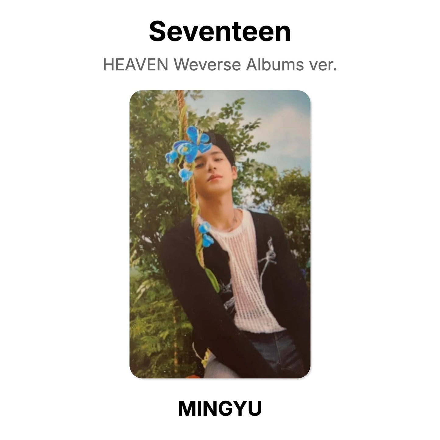 Seventeen HEAVEN Weverse Albums ver. photocard officielle