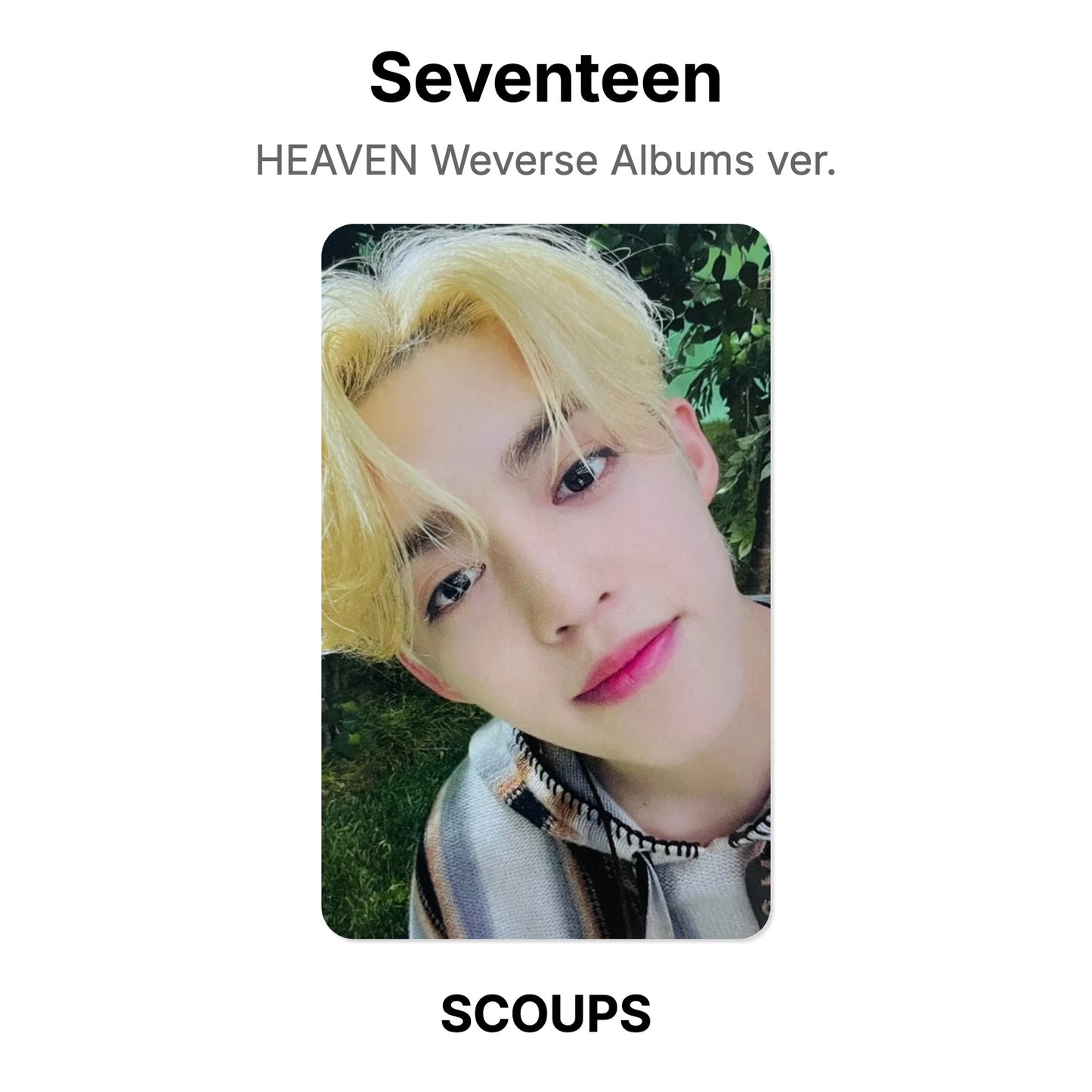 Seventeen HEAVEN Weverse Albums ver. photocard officielle