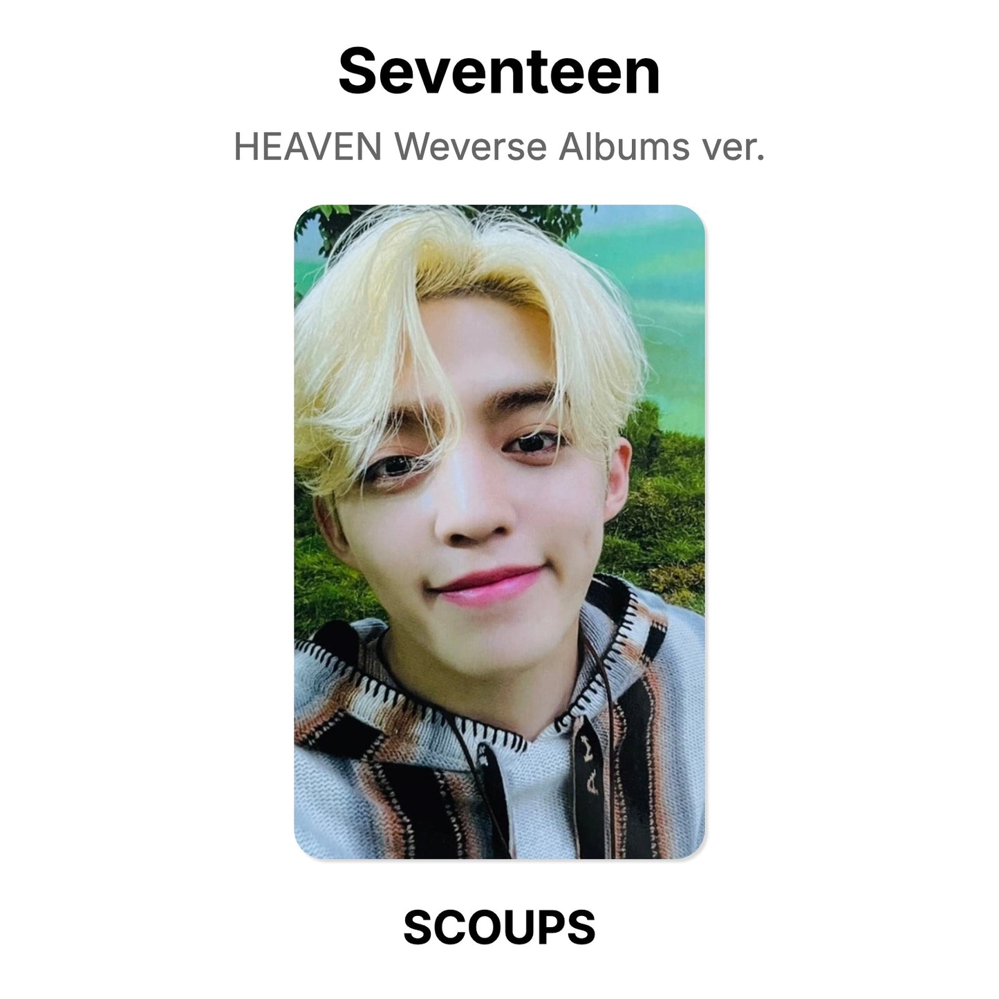 Seventeen HEAVEN Weverse Albums ver. photocard officielle