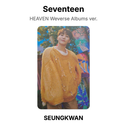 Seventeen HEAVEN Weverse Albums ver. photocard officielle