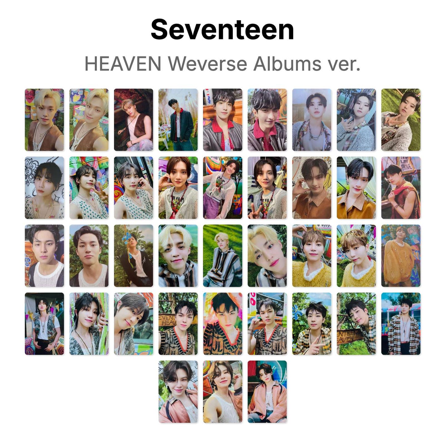 Seventeen HEAVEN Weverse Albums ver. photocard officielle