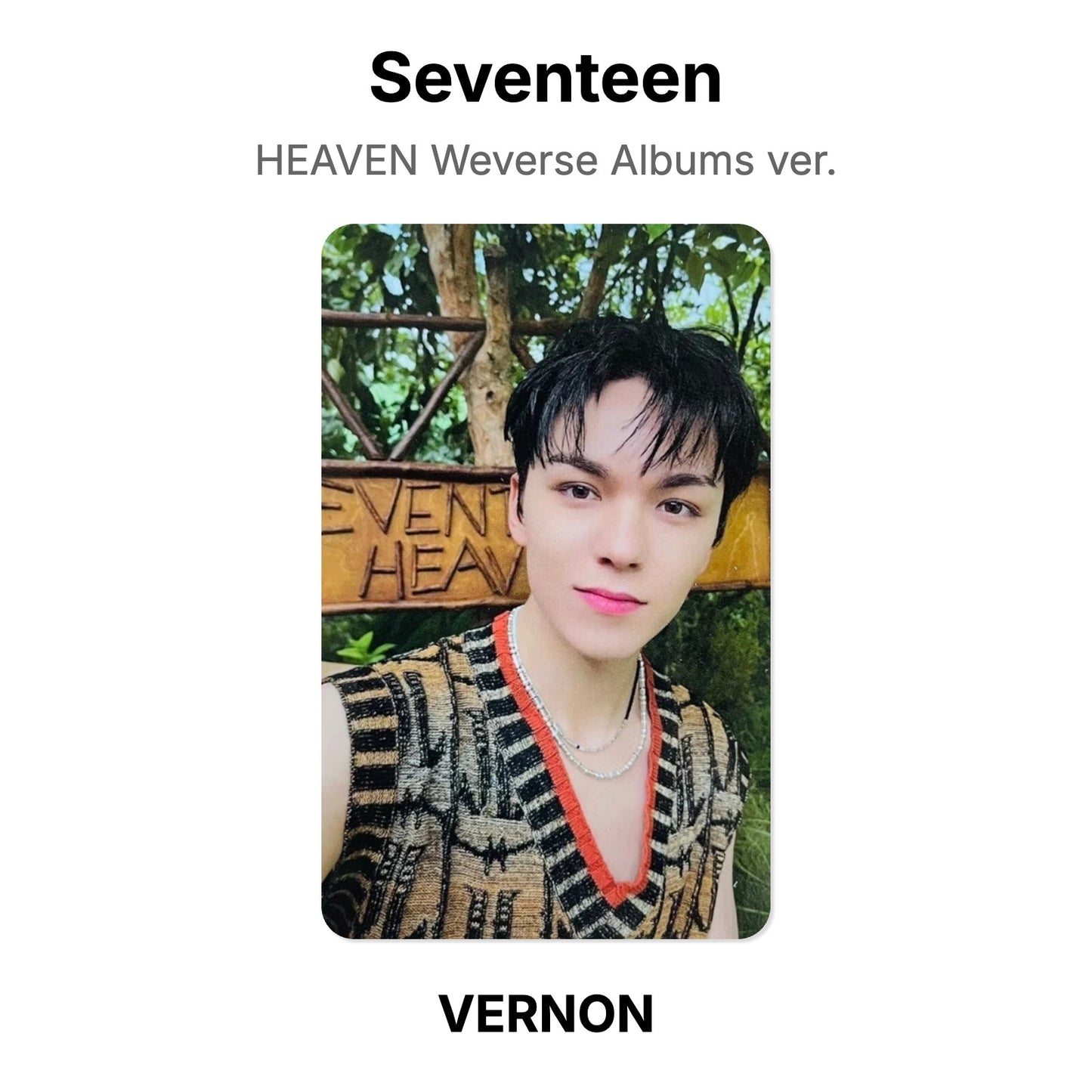 Seventeen HEAVEN Weverse Albums ver. photocard officielle