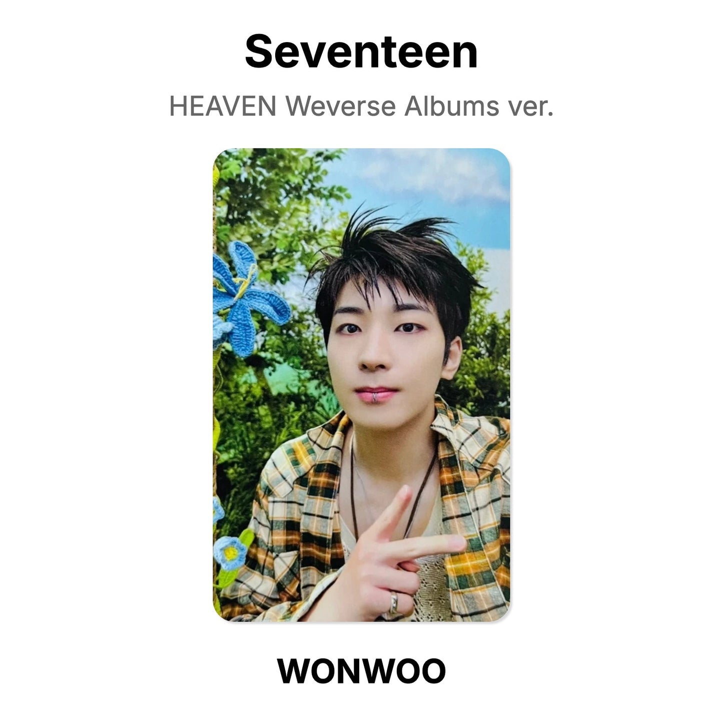 Seventeen HEAVEN Weverse Albums ver. photocard officielle