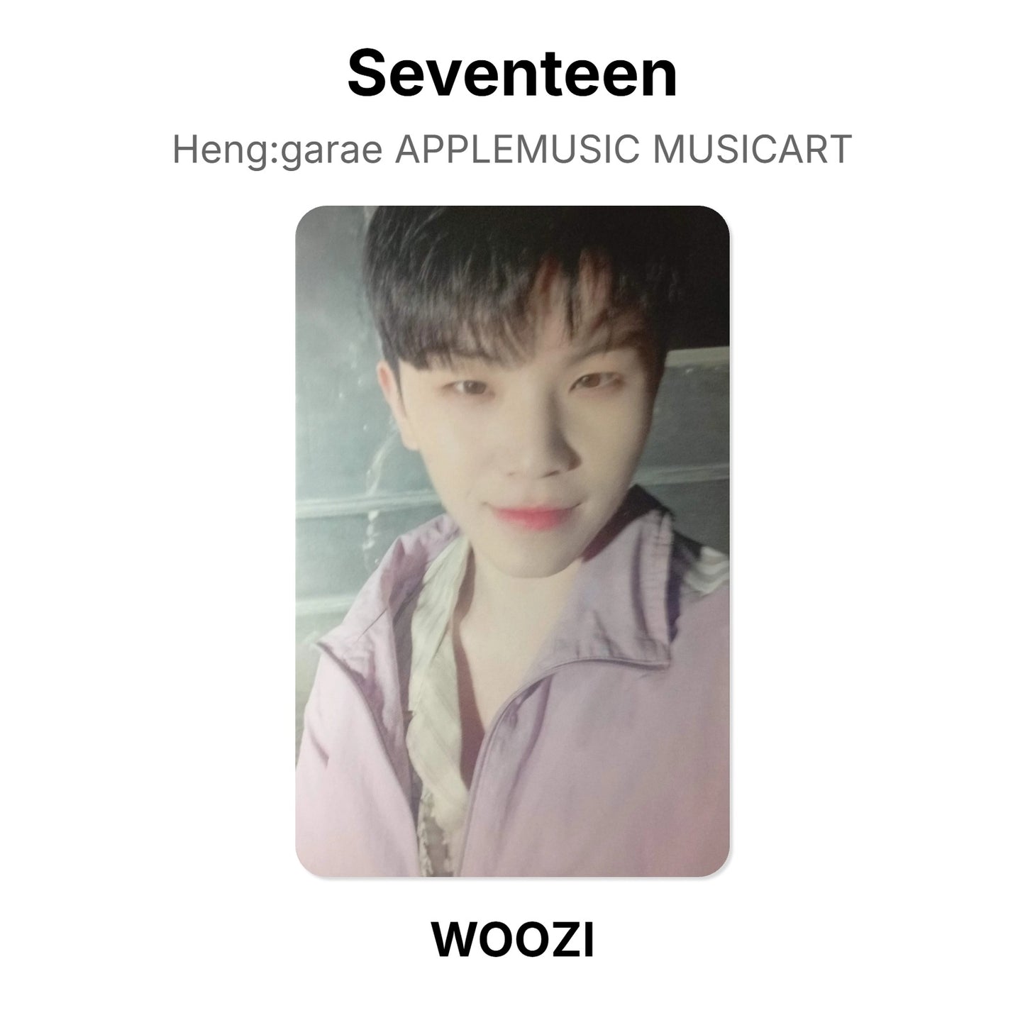 Seventeen Heng:garae APPLEMUSIC MUSICART Offizielle Photocard