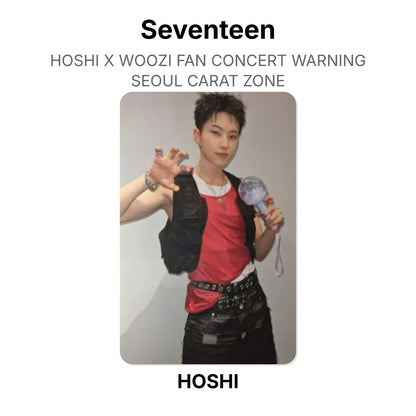 Seventeen HOSHI X WOOZI FAN CONCERT WARNING - SEOUL CARAT ZONE Offizielle Photocard