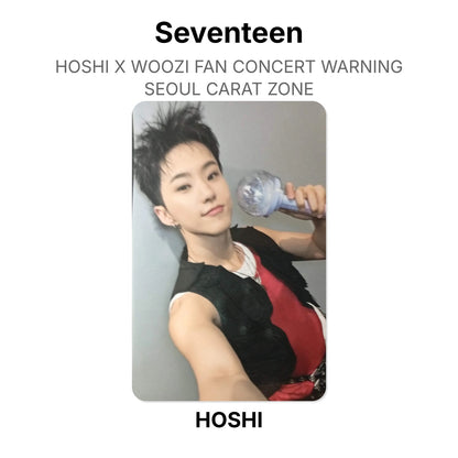 Seventeen HOSHI X WOOZI FAN CONCERT WARNING - SEOUL CARAT ZONE Offizielle Photocard