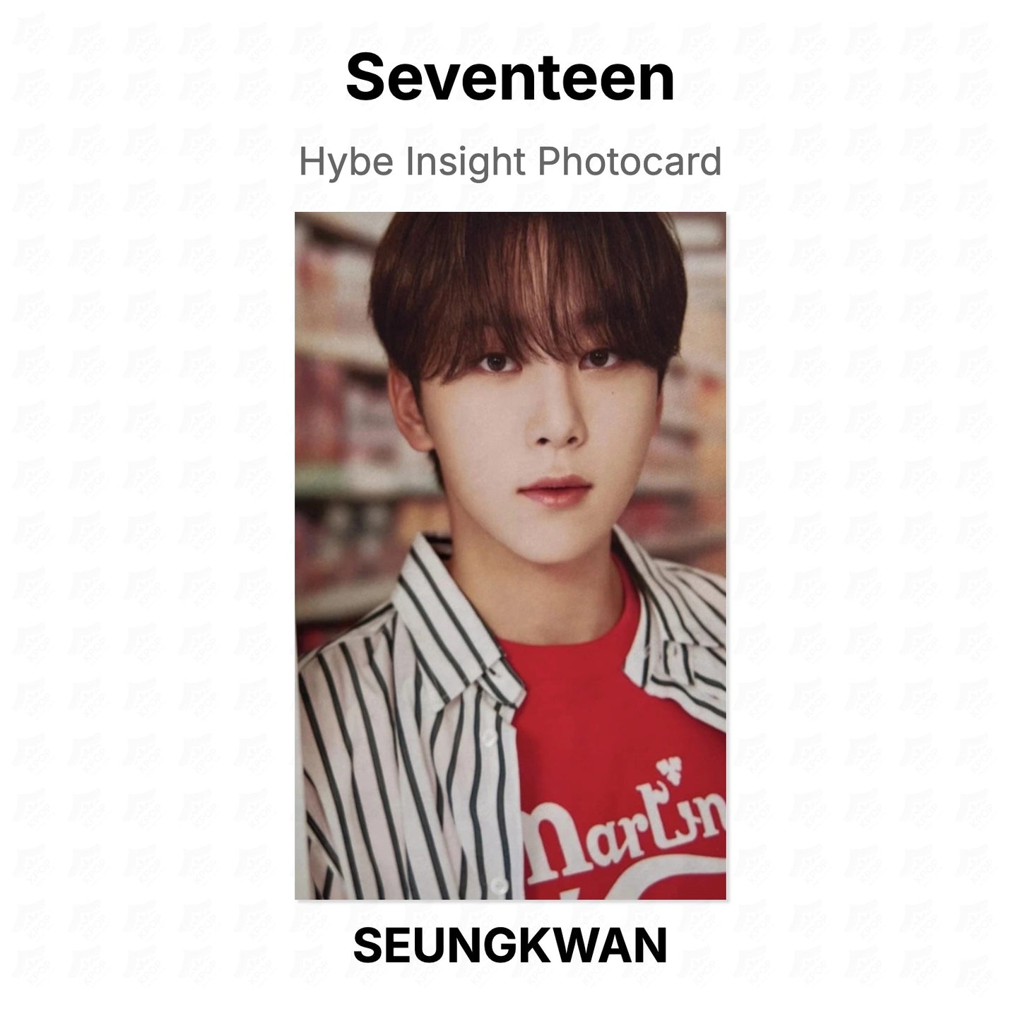 Seventeen Hybe Insight Photocard Official Photocard