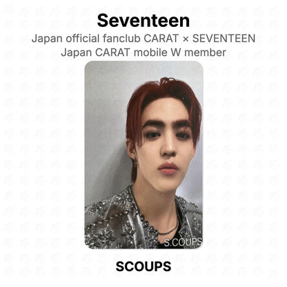 Seventeen Japan official fanclub CARAT × SEVENTEEN Japan CARAT mobile W member Official Photocard