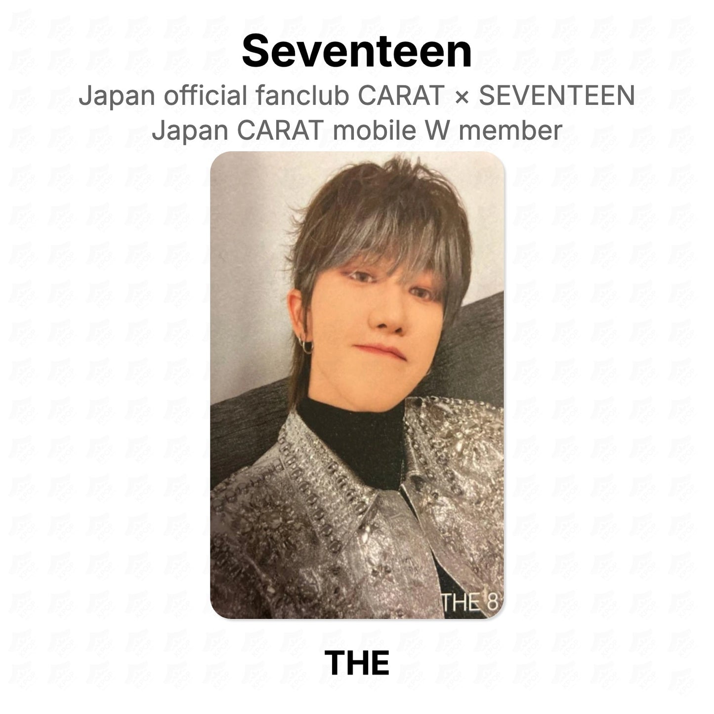 Seventeen Japan official fanclub CARAT × SEVENTEEN Japan CARAT mobile W member Official Photocard