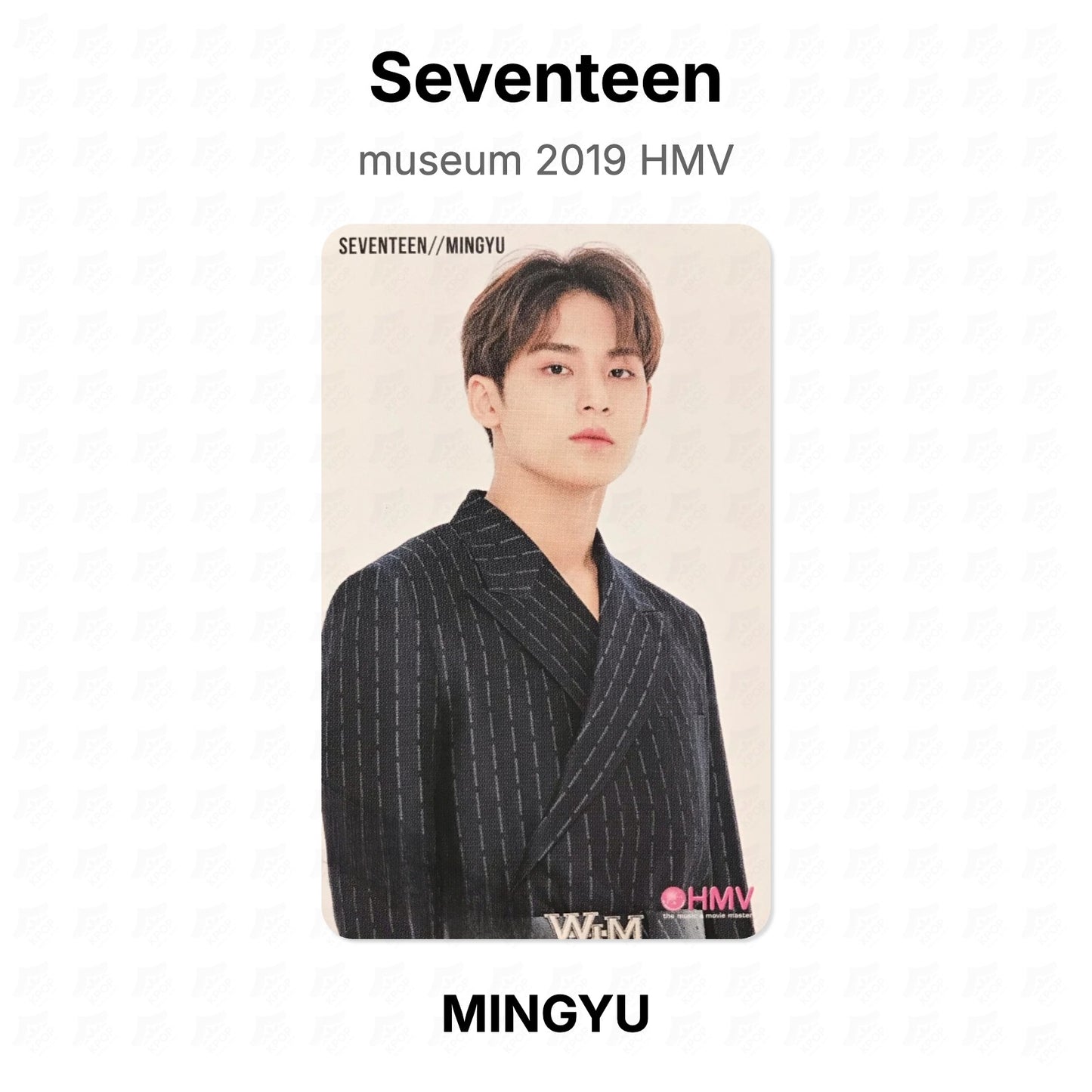 Seventeen museum 2019 HMV Official Photocard