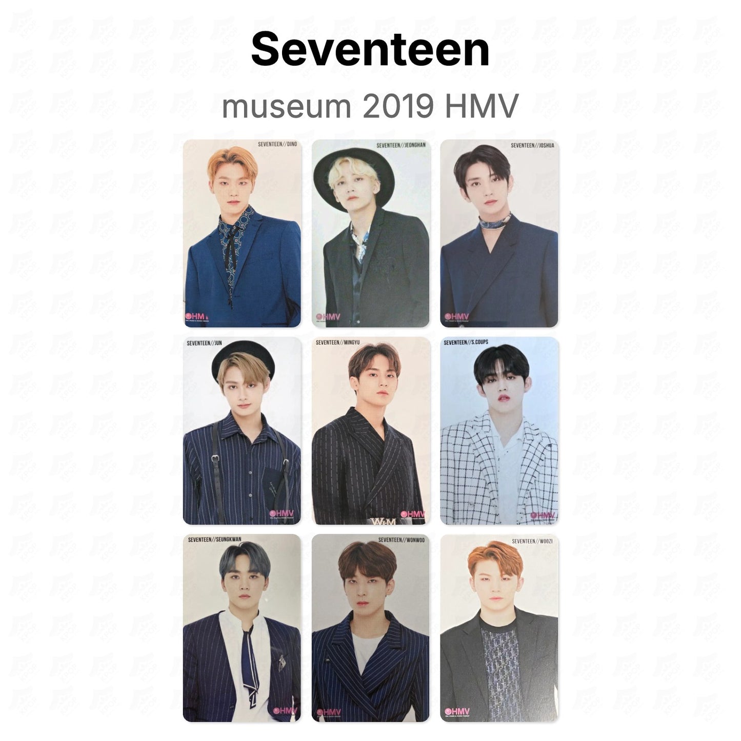 Seventeen museum 2019 HMV Official Photocard