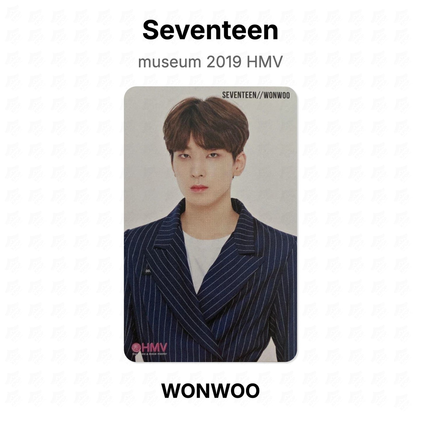 Seventeen museum 2019 HMV Official Photocard