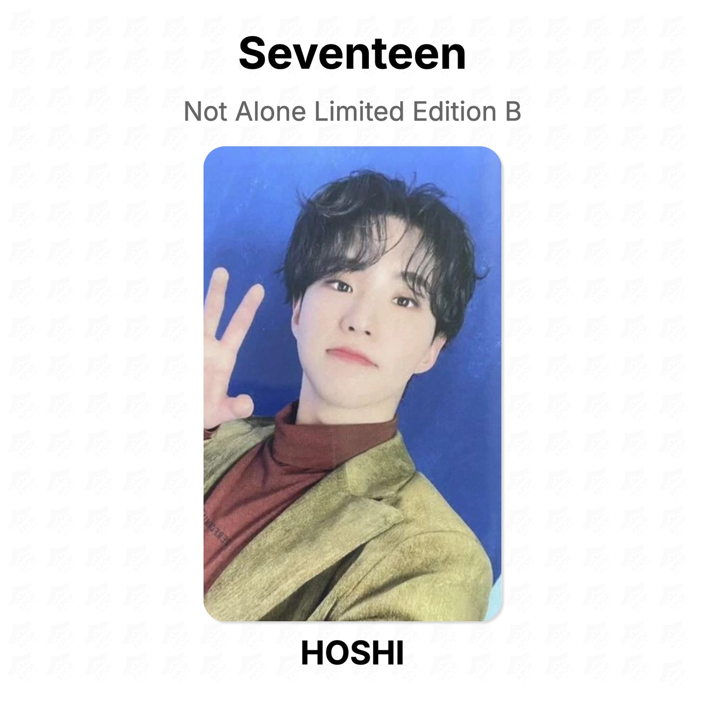 Seventeen Not Alone Limited Edition B Official Photocard