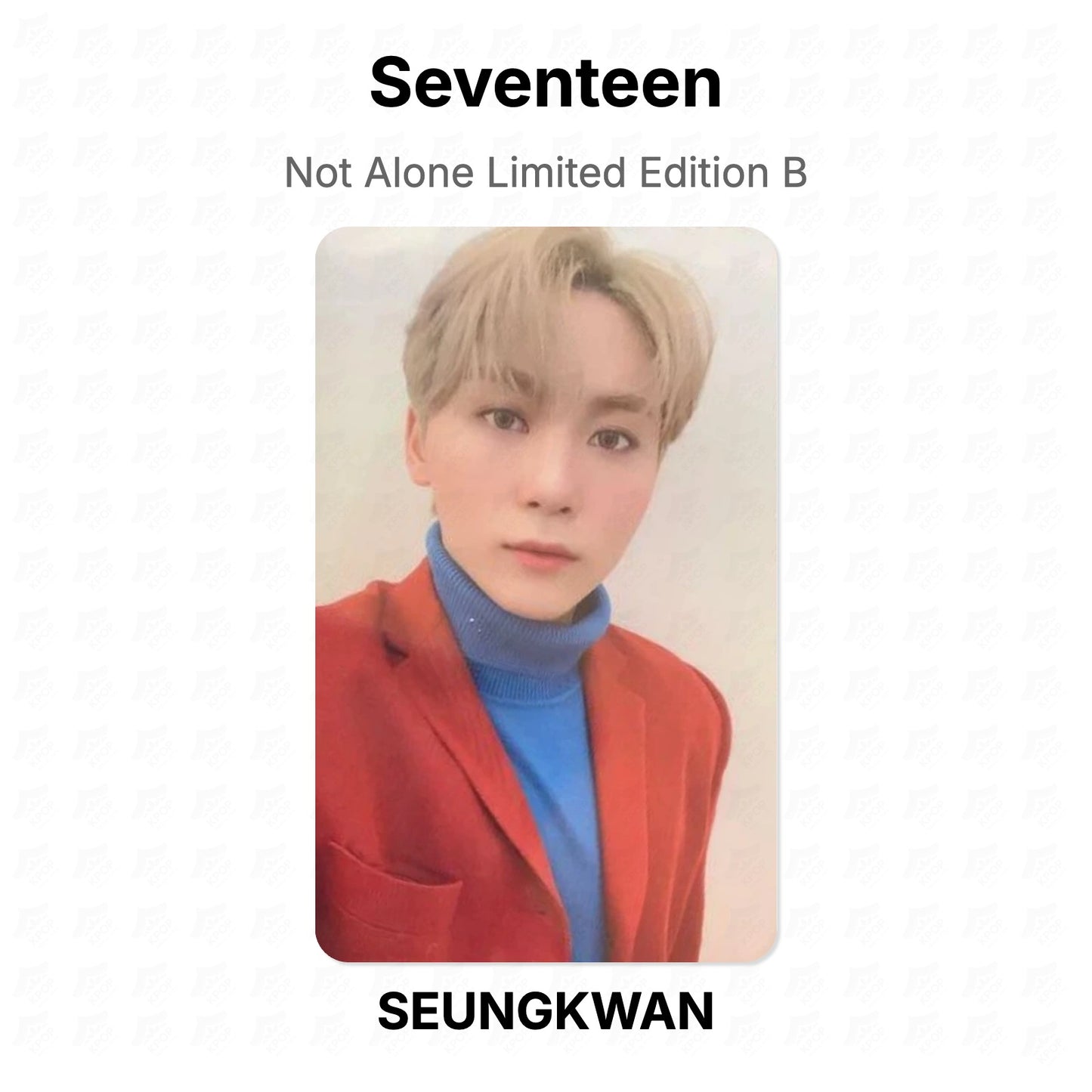Seventeen Not Alone Limited Edition B Official Photocard