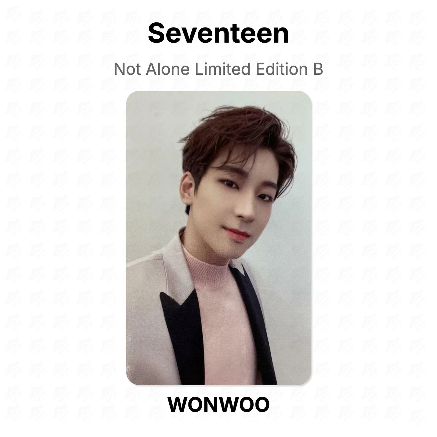 Seventeen Not Alone Limited Edition B Official Photocard