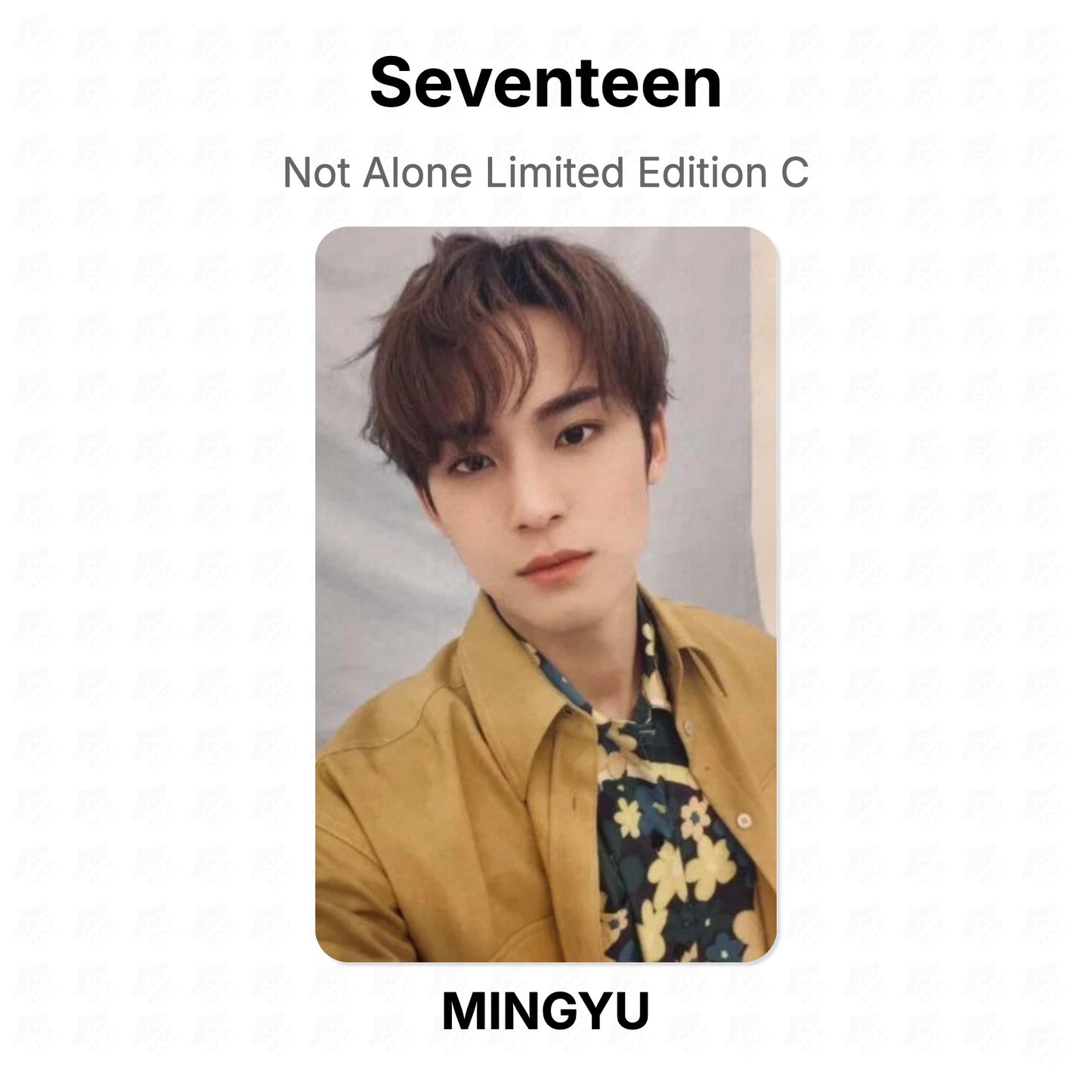 Seventeen Not Alone Limited Edition C Official Photocard