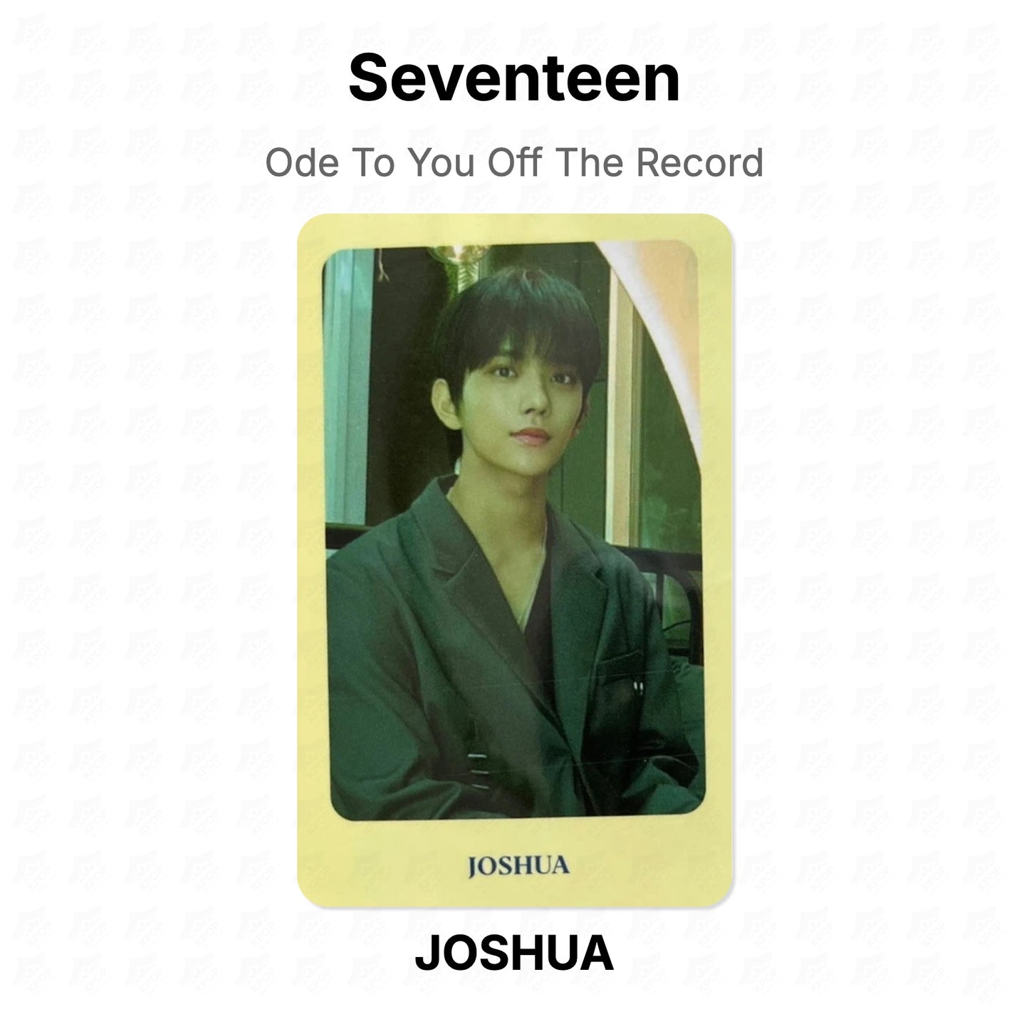 Seventeen Ode To You Off The Record Official Photocard
