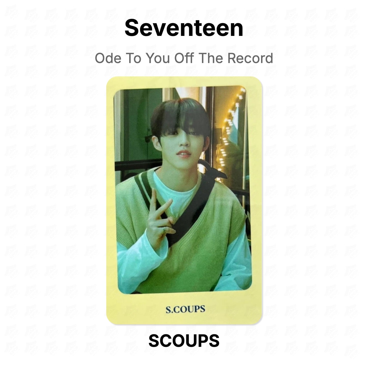 Seventeen Ode To You Off The Record Official Photocard