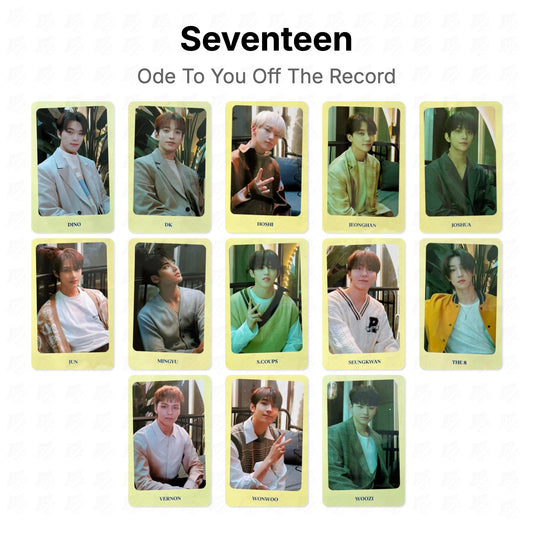 Seventeen Ode To You Off The Record Official Photocard
