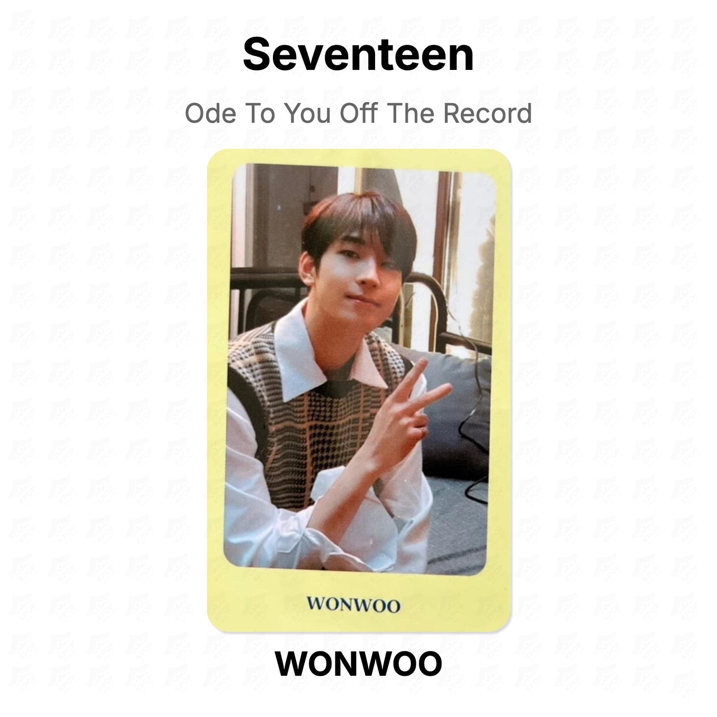 Seventeen Ode To You Off The Record Official Photocard