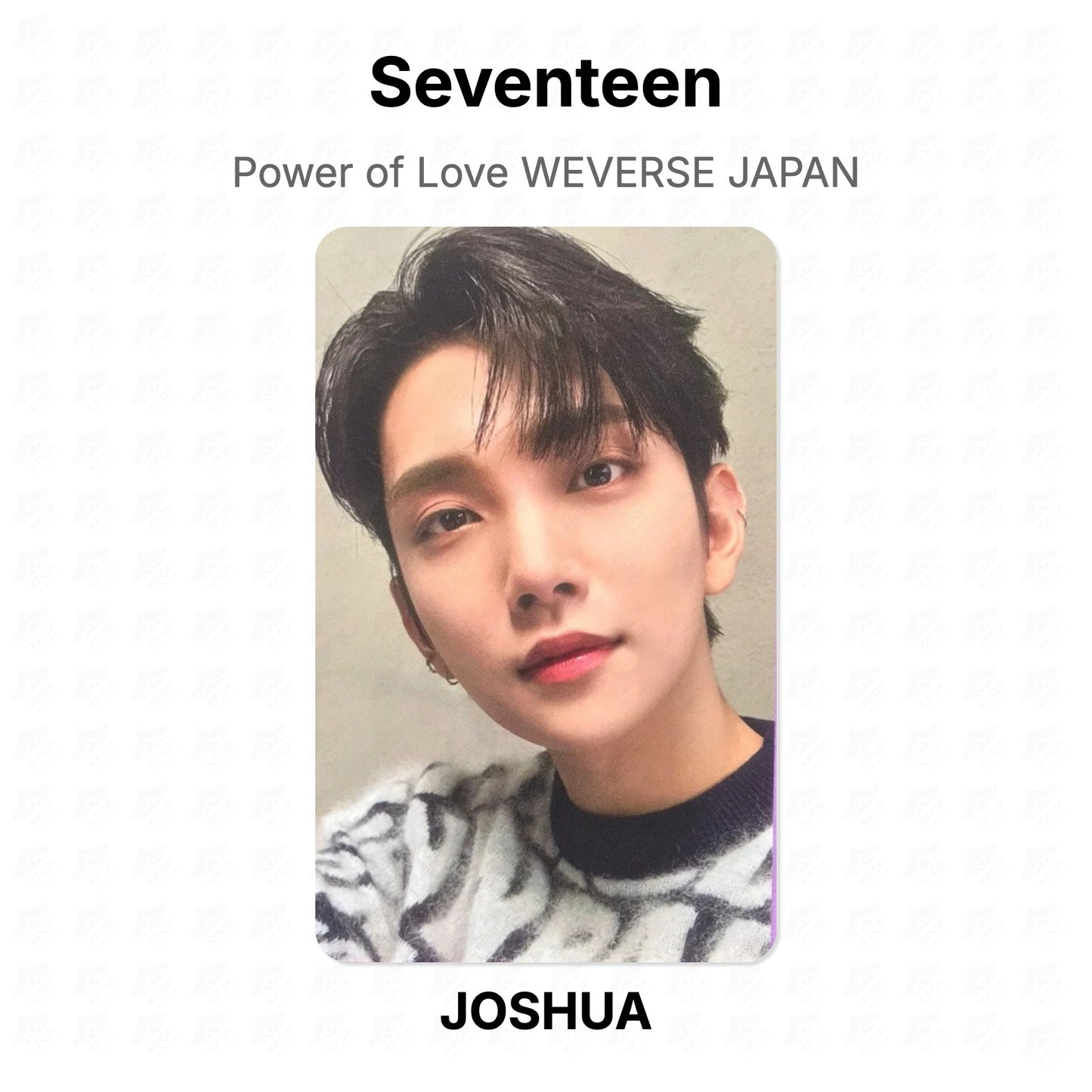 Seventeen Power of Love WEVERSE JAPAN Official Photocard