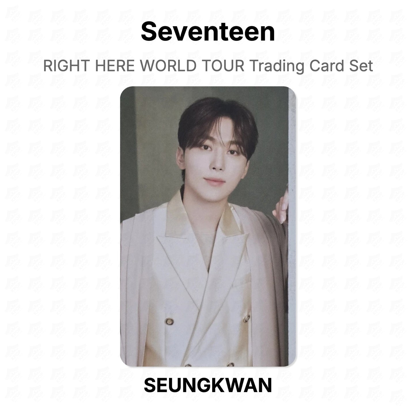 Seventeen RIGHT HERE WORLD TOUR Trading Card Set Official Photocard
