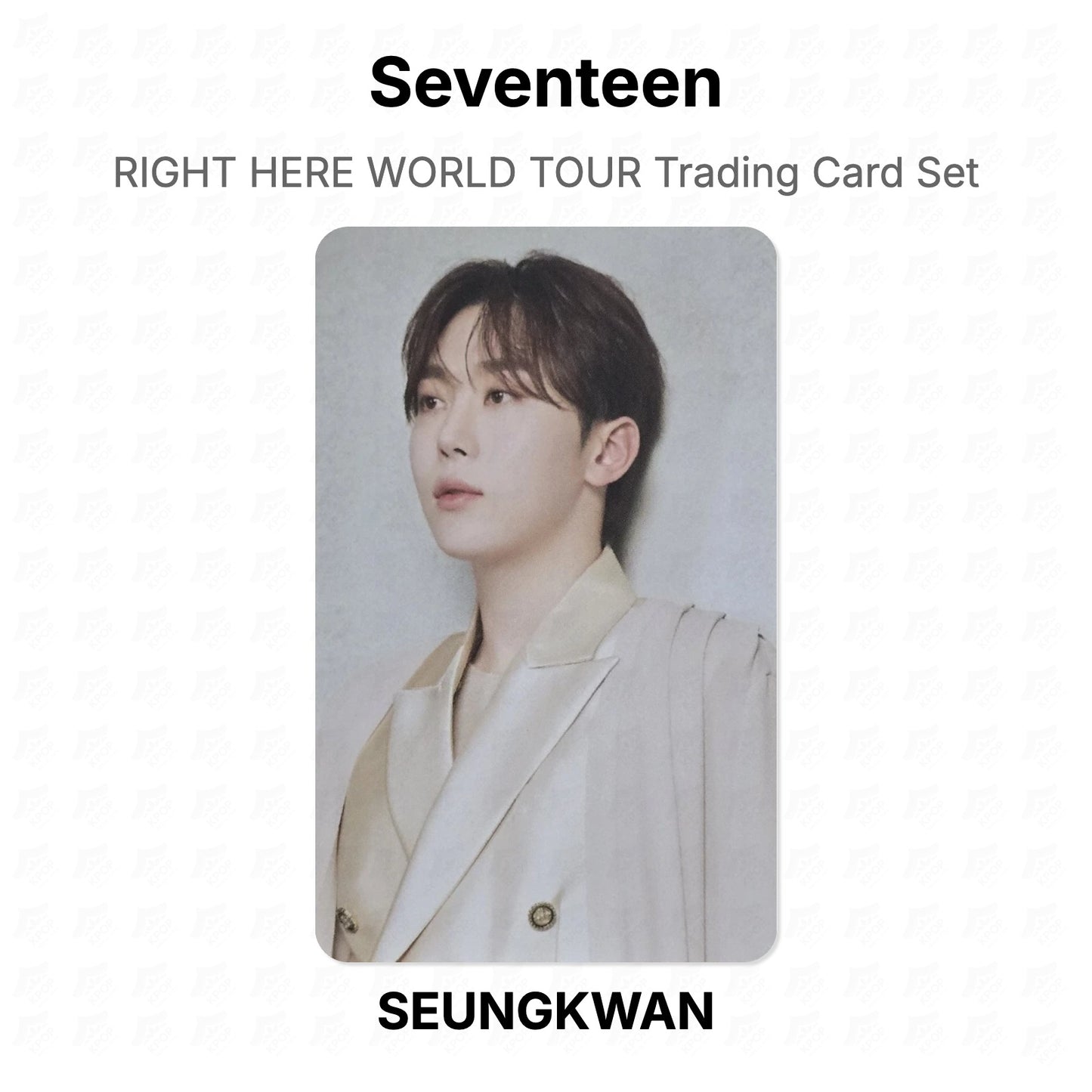 Seventeen RIGHT HERE WORLD TOUR Trading Card Set Official Photocard