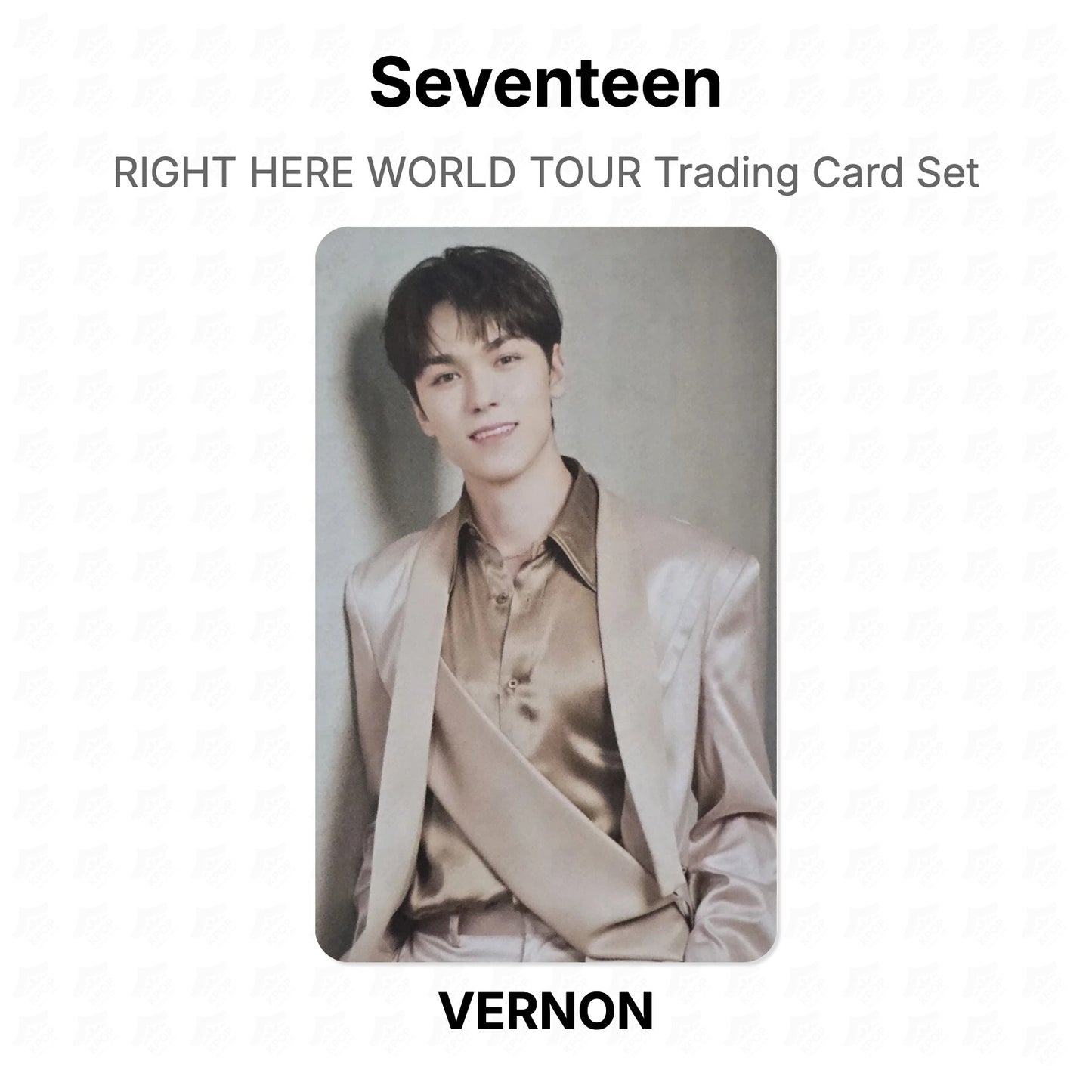 Seventeen RIGHT HERE WORLD TOUR Trading Card Set Official Photocard