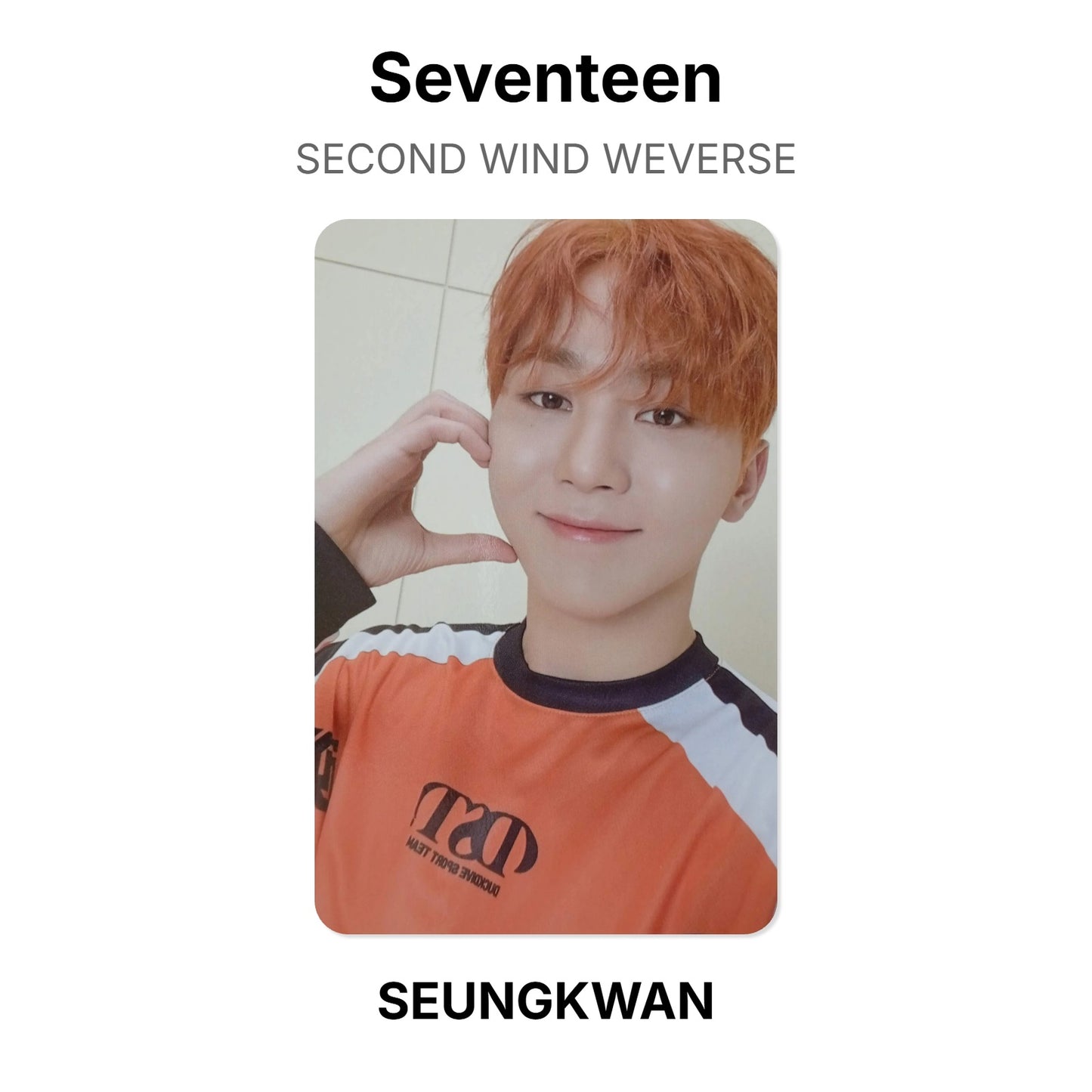 Seventeen SECOND WIND WEVERSE Offizielle Photocard