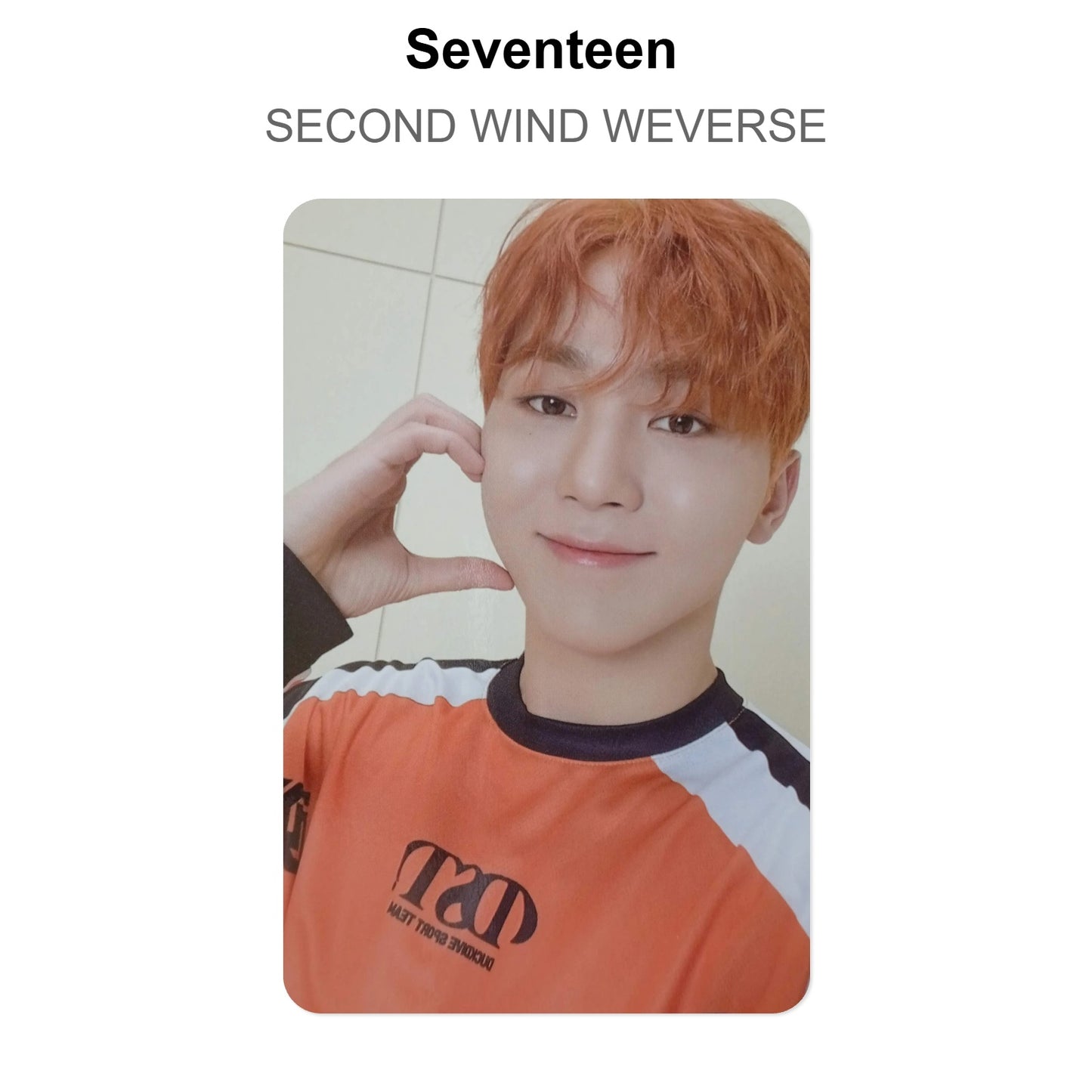 Seventeen SECOND WIND WEVERSE Offizielle Photocard