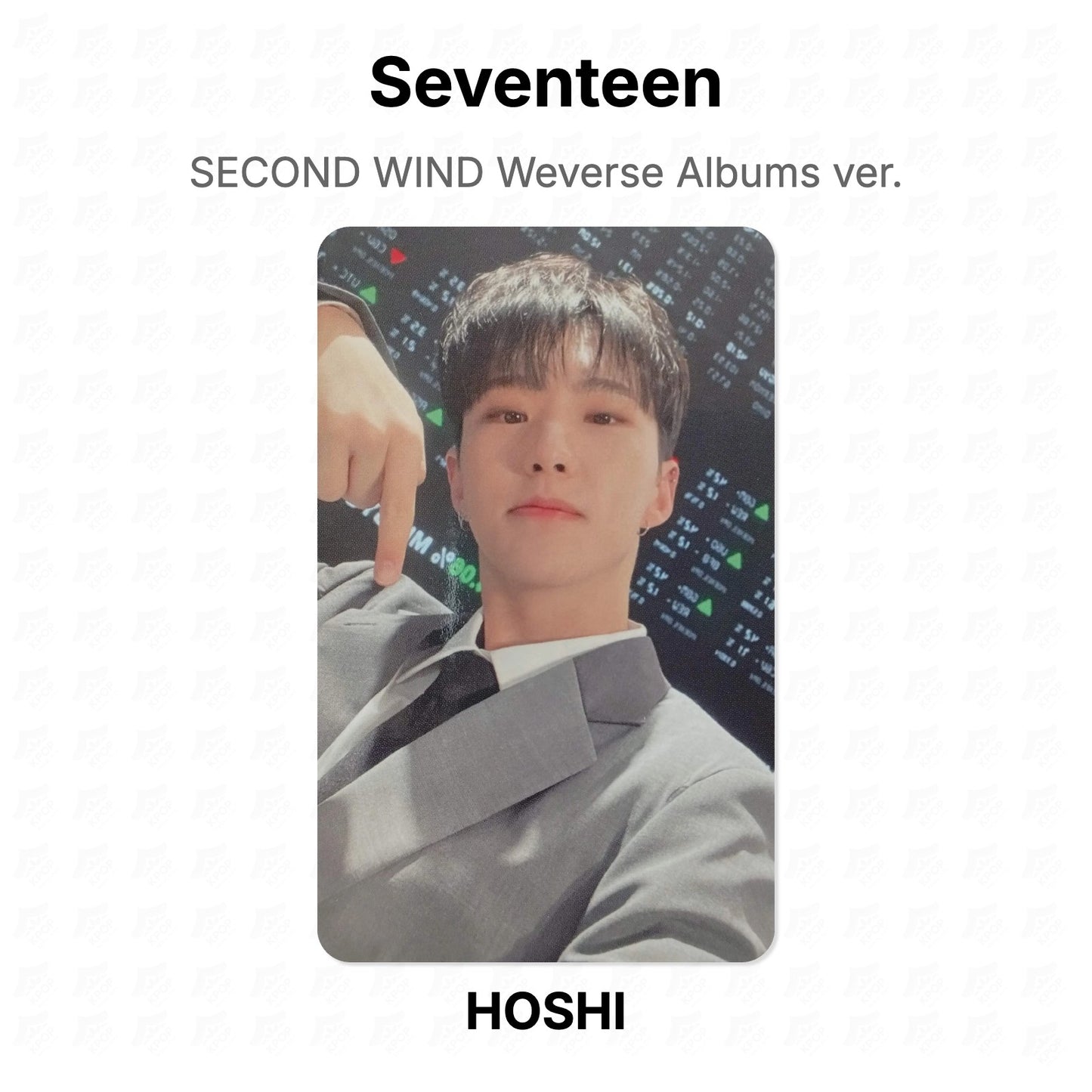 Seventeen SECOND WIND Weverse Albums ver. photocard oficial