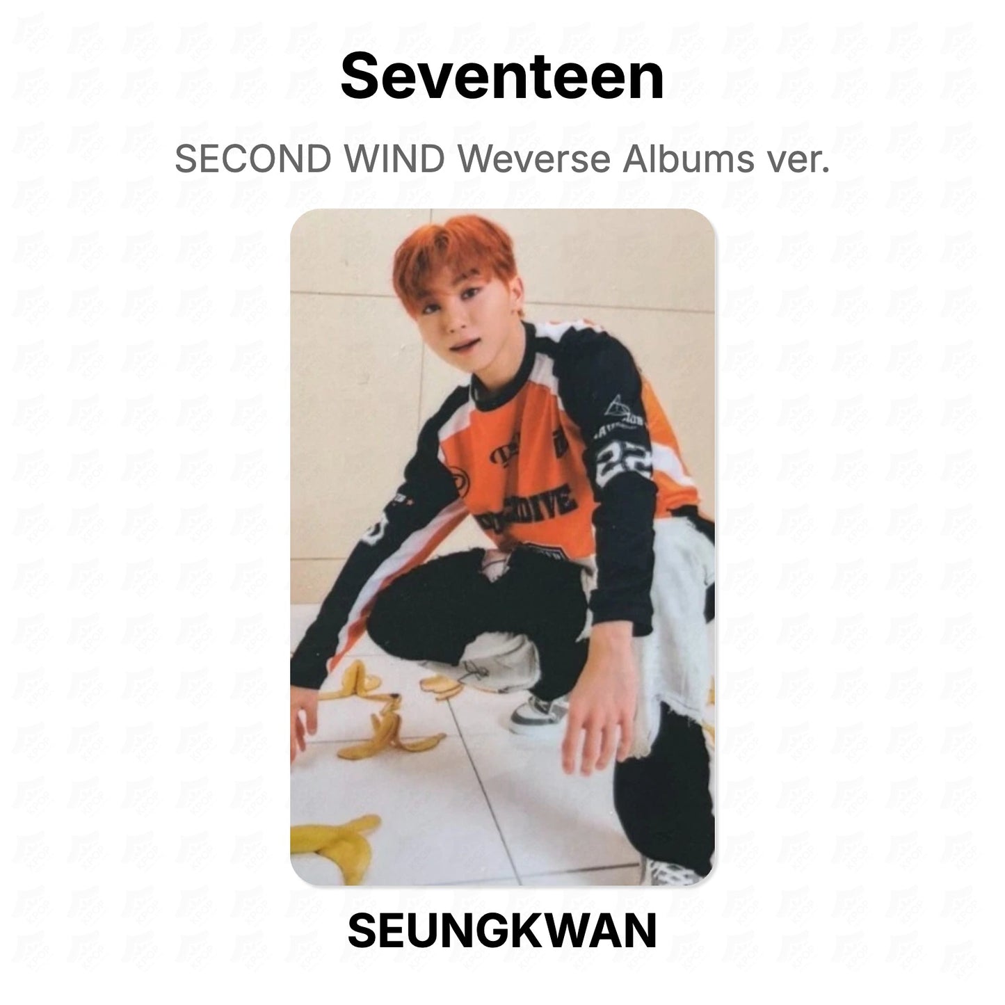 Seventeen SECOND WIND Weverse Albums ver. photocard oficial