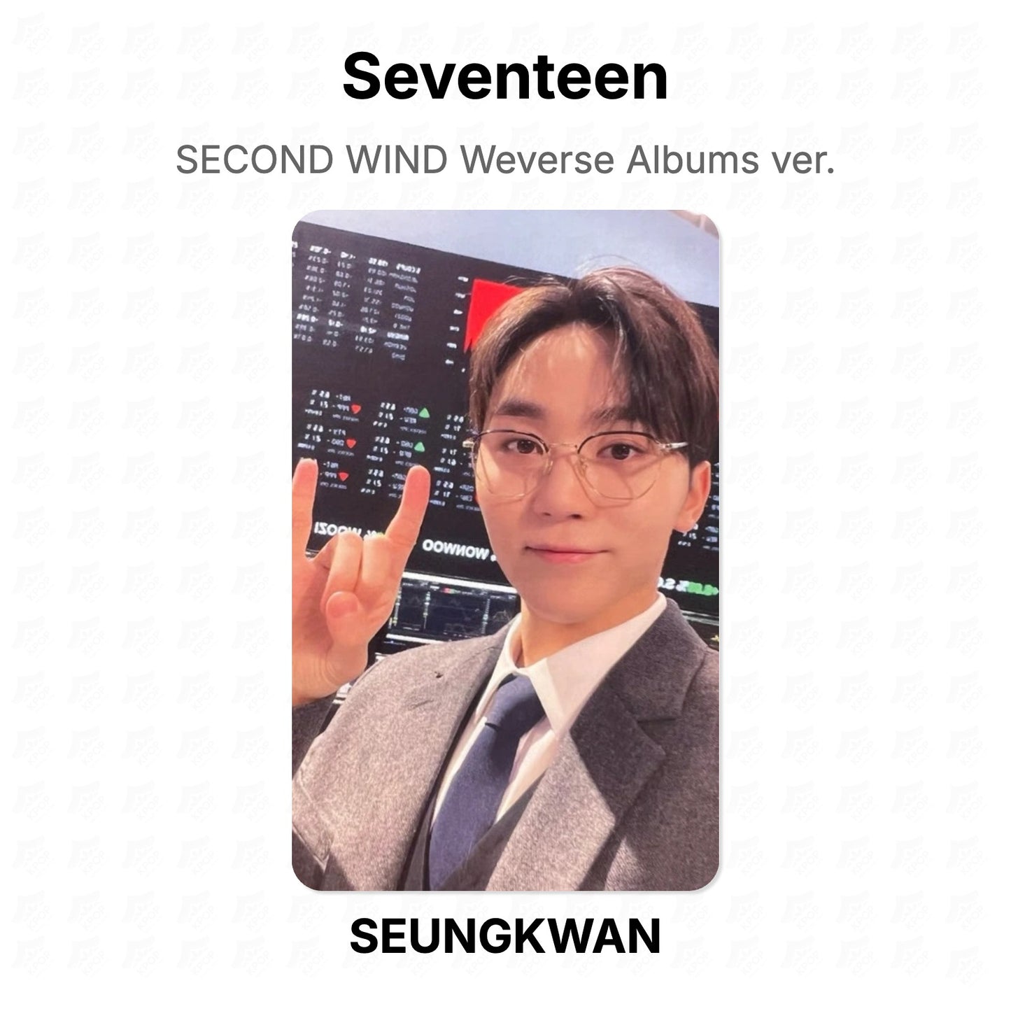 Seventeen SECOND WIND Weverse Albums ver. photocard oficial