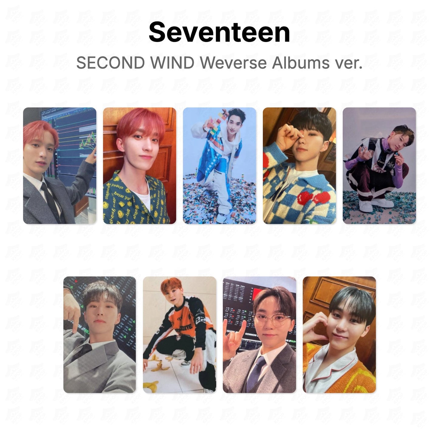Seventeen SECOND WIND Weverse Albums ver. photocard oficial