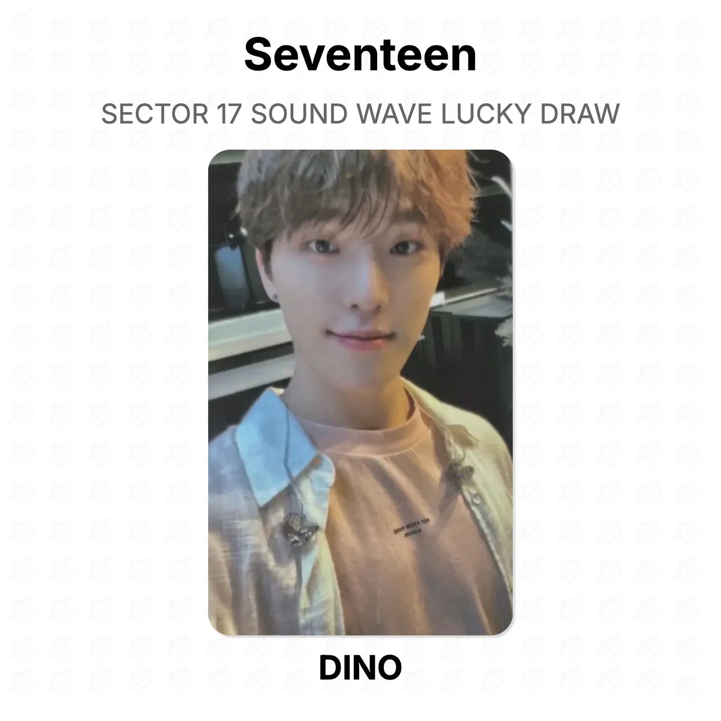 Seventeen SECTOR 17 SOUND WAVE LUCKY DRAW Official Photocard