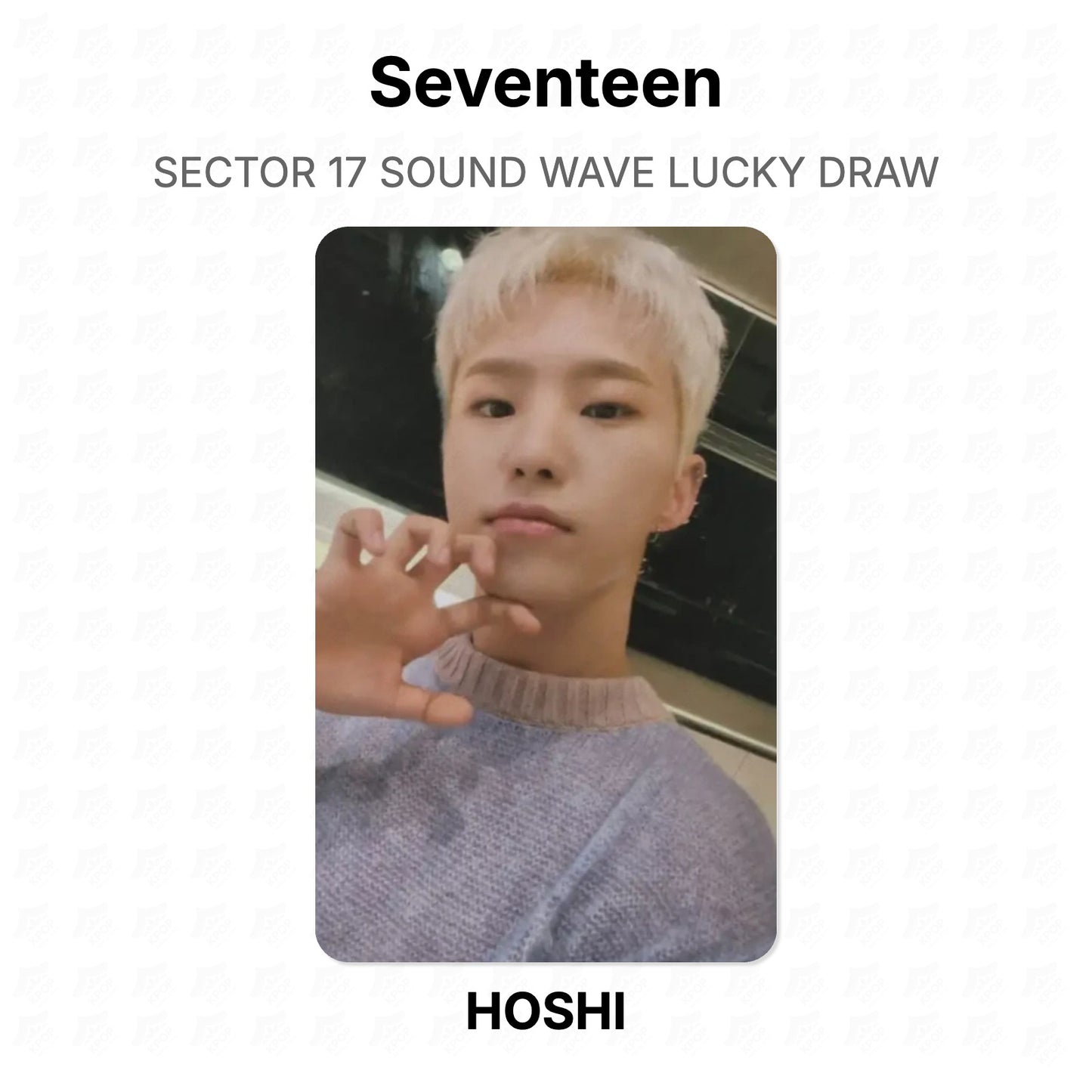 Seventeen SECTOR 17 SOUND WAVE LUCKY DRAW Official Photocard