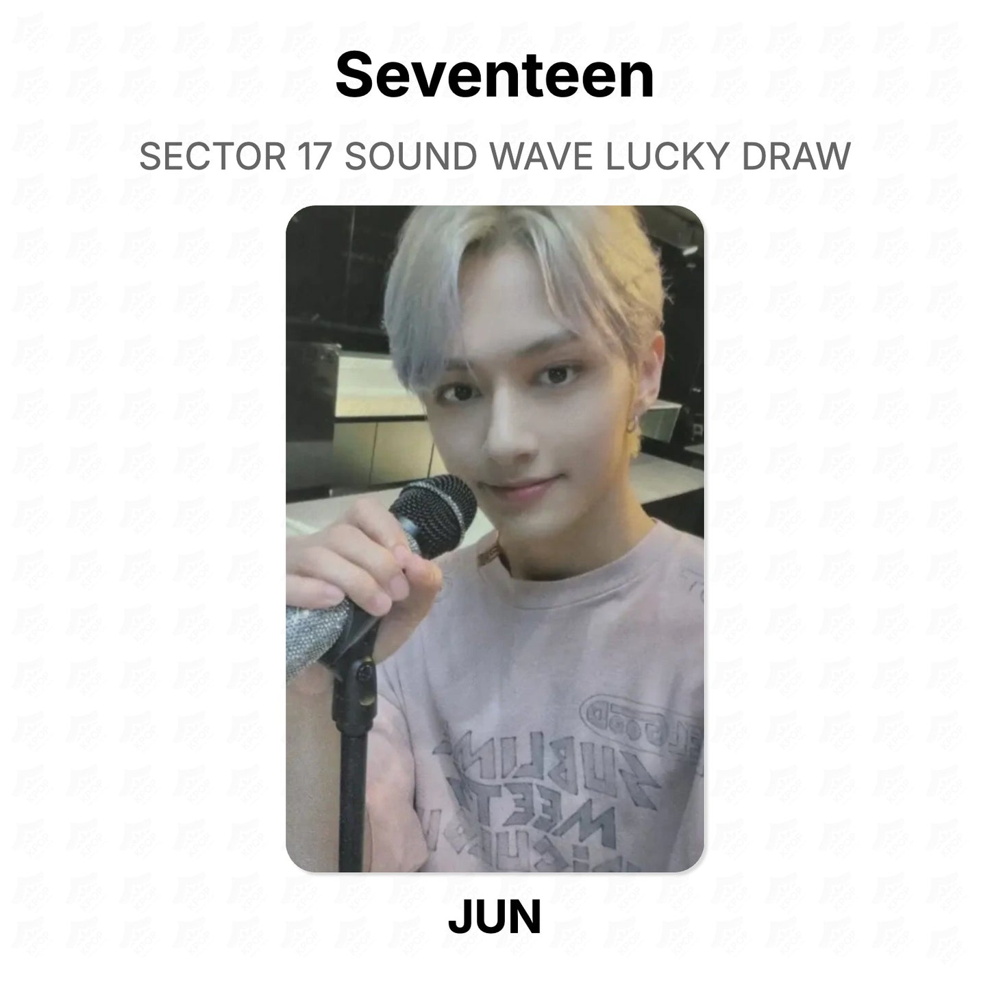 Seventeen SECTOR 17 SOUND WAVE LUCKY DRAW Official Photocard