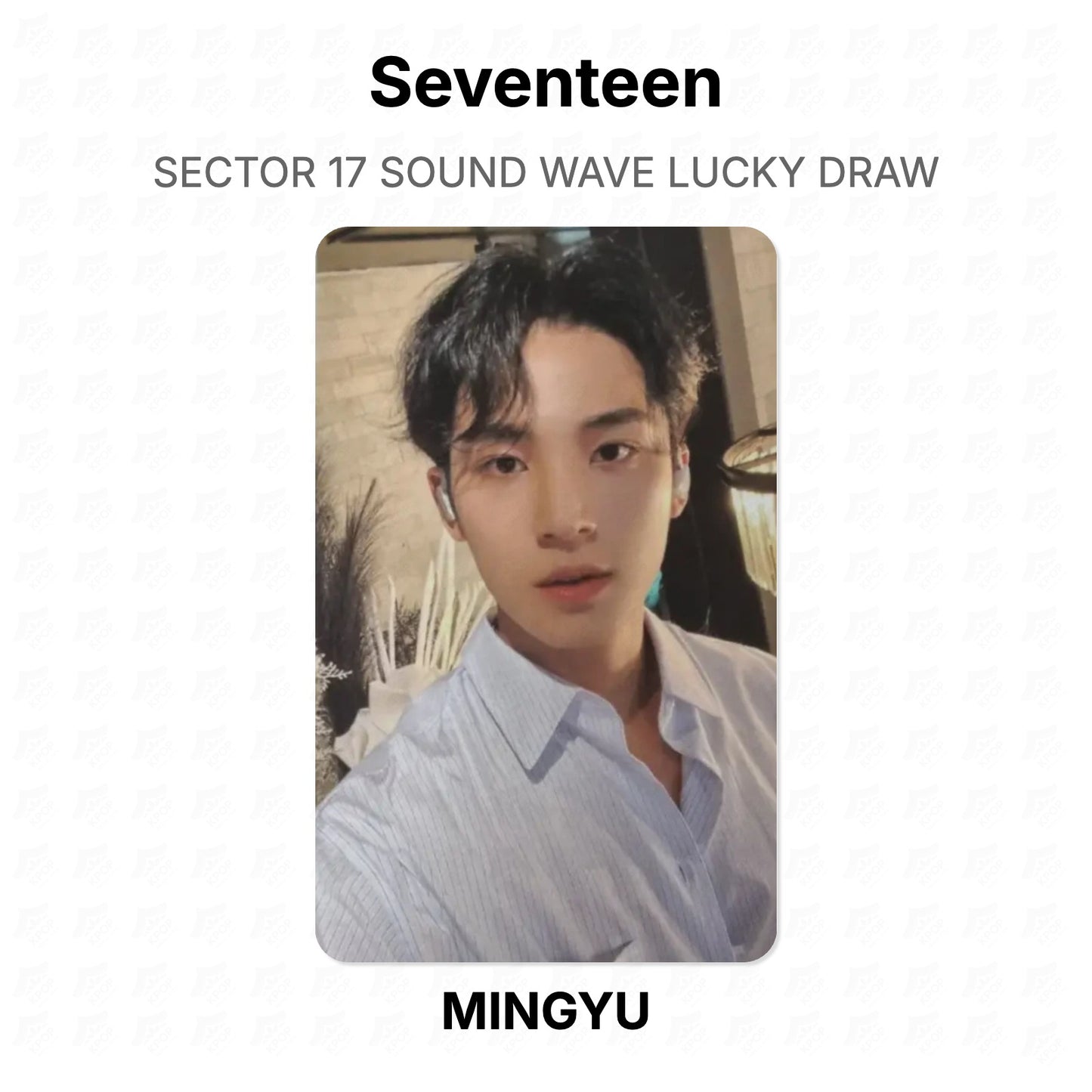 Seventeen SECTOR 17 SOUND WAVE LUCKY DRAW Official Photocard