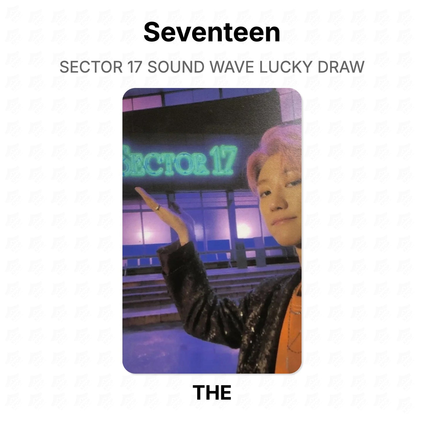 Seventeen SECTOR 17 SOUND WAVE LUCKY DRAW Official Photocard