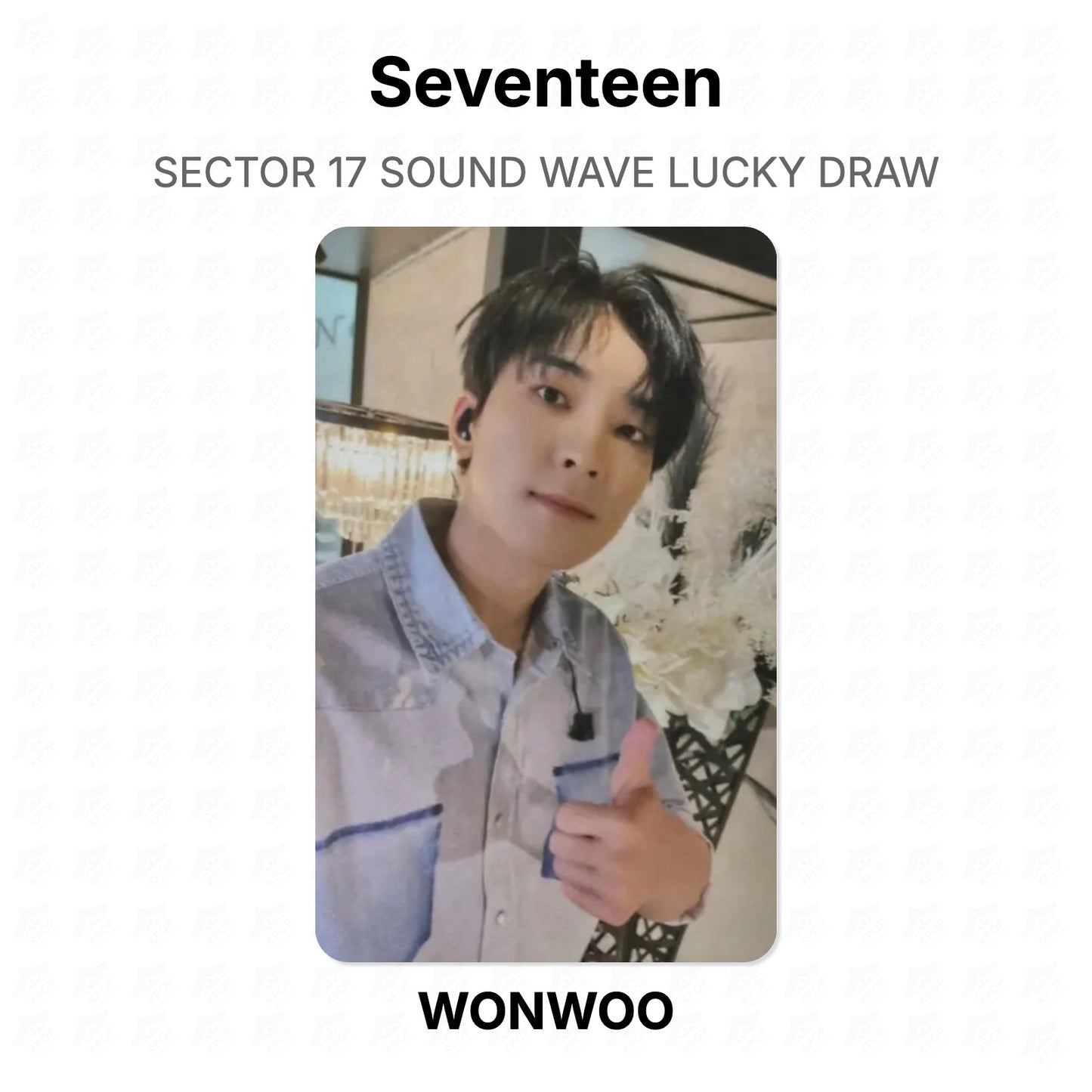 Seventeen SECTOR 17 SOUND WAVE LUCKY DRAW Official Photocard