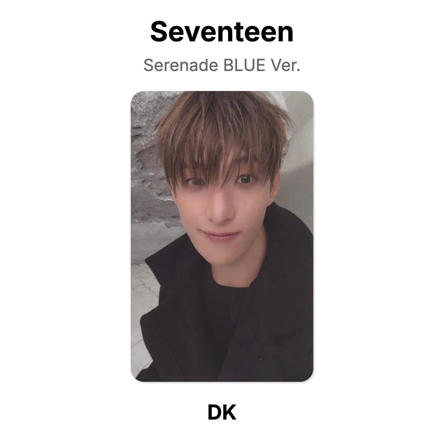 Seventeen Serenade BLUE Ver. Official Photocard