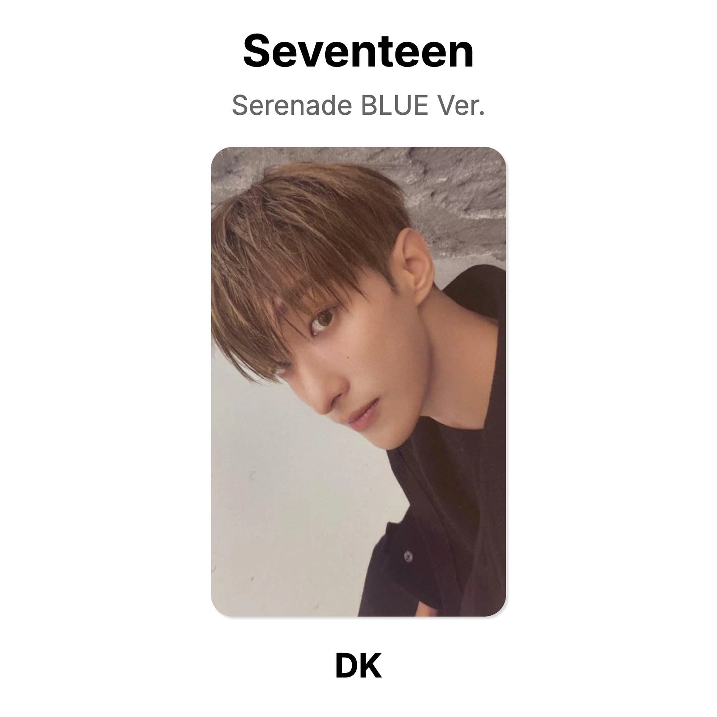 Seventeen Serenade BLUE Ver. Official Photocard