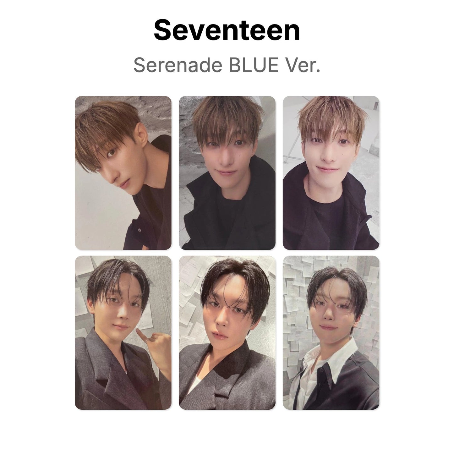 Seventeen Serenade BLUE Ver. Official Photocard